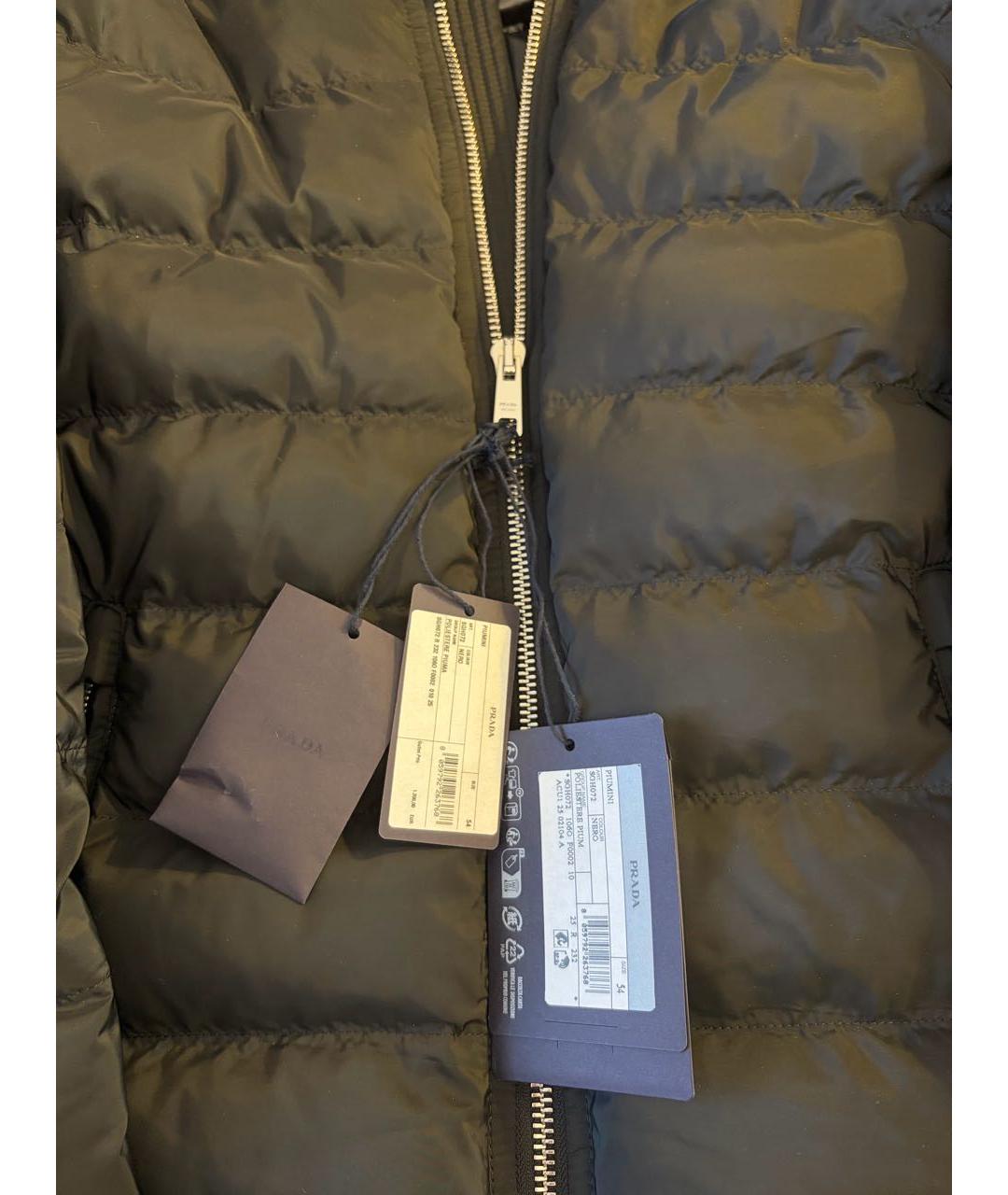 PRADA Черная полиэстеровая куртка, фото 6