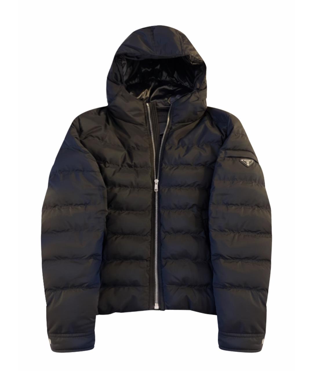 PRADA Черная полиэстеровая куртка, фото 1