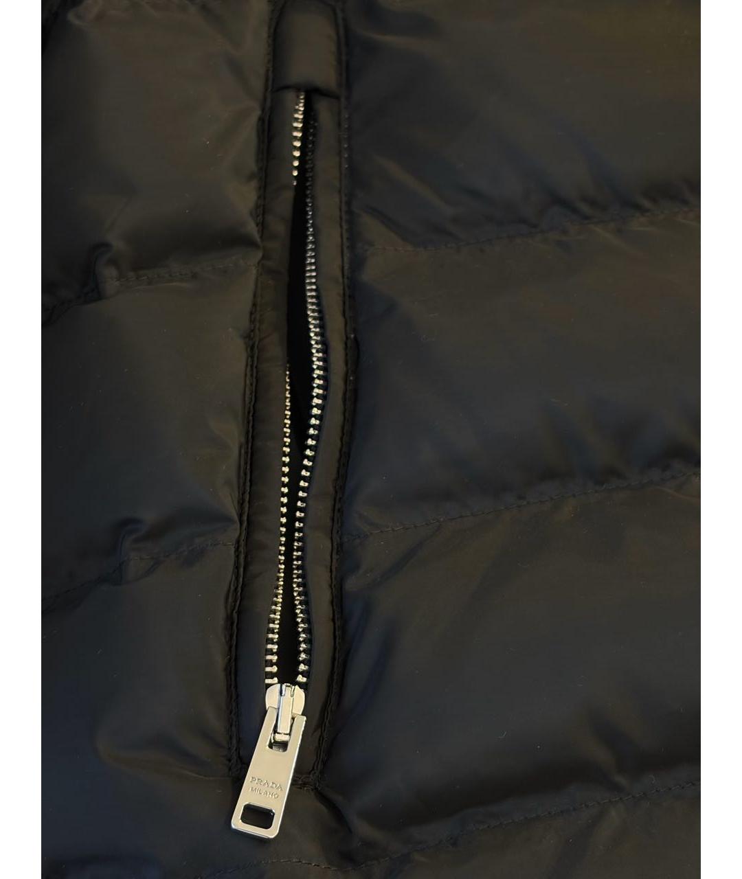 PRADA Черная полиэстеровая куртка, фото 4
