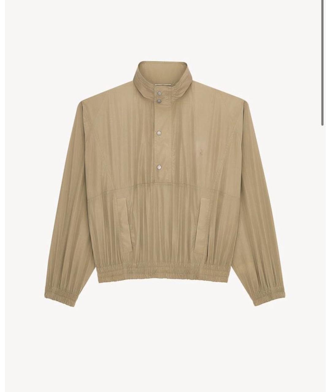 SAINT LAURENT Бежевая куртка, фото 3