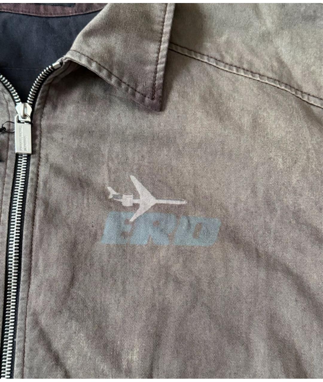 Enfants Riches Déprimés Коричневая хлопковая куртка, фото 4