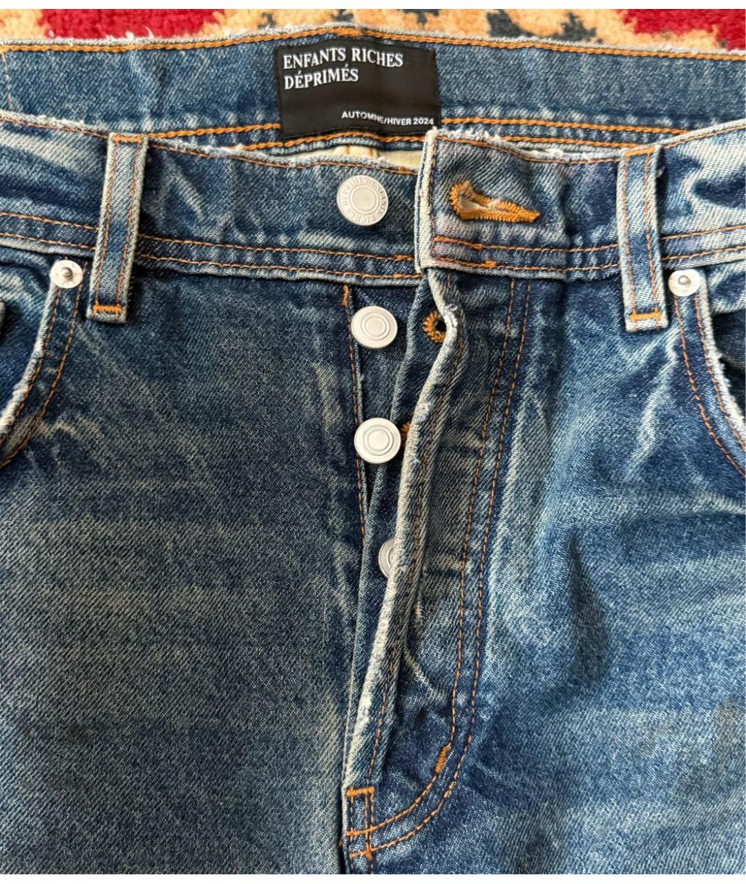 Enfants Riches Déprimés Синие хлопковые джинсы, фото 3