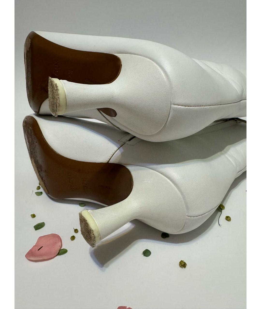 NEOUS Белые кожаные ботильоны, фото 7