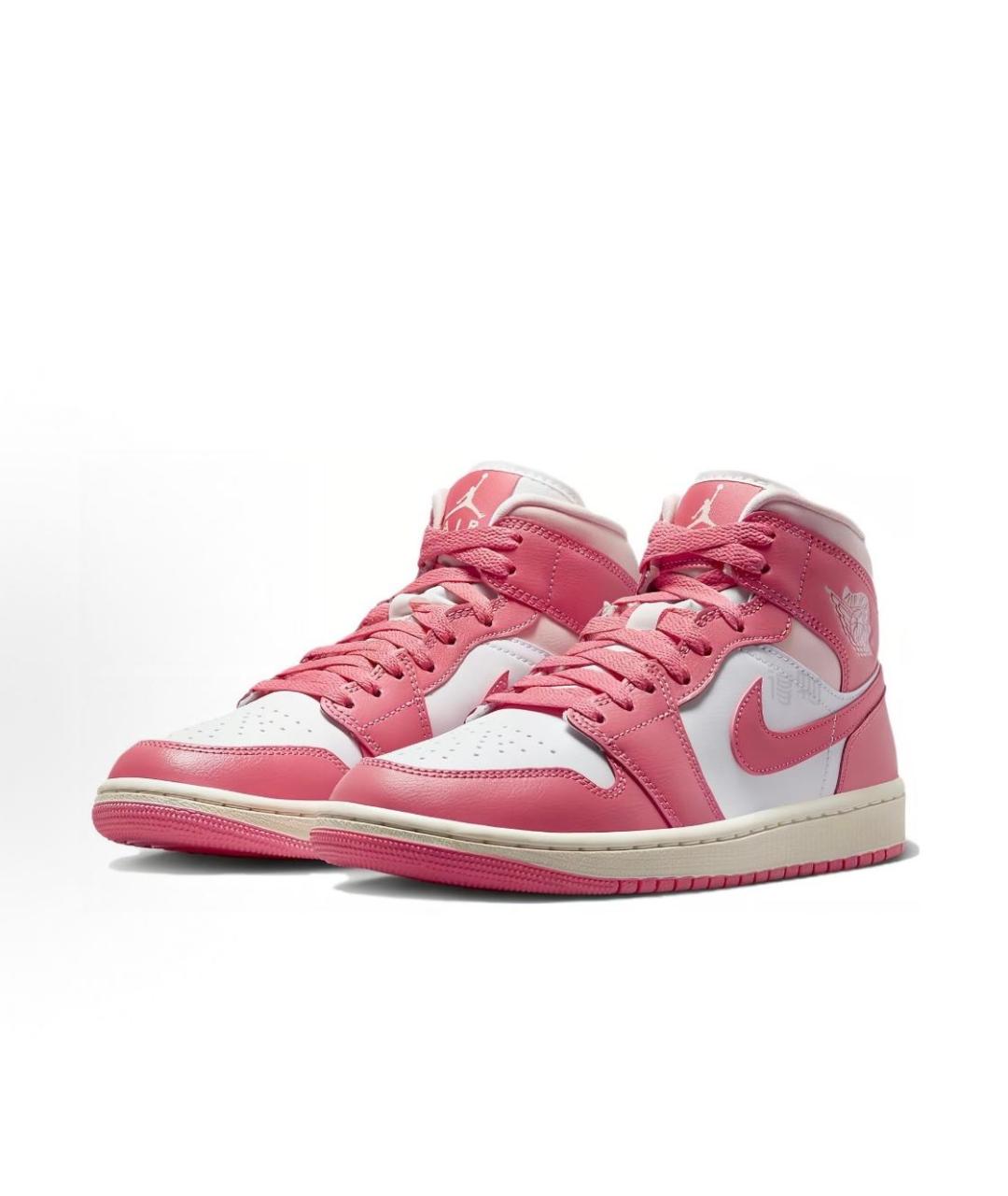 JORDAN Розовые кожаные кроссовки, фото 2