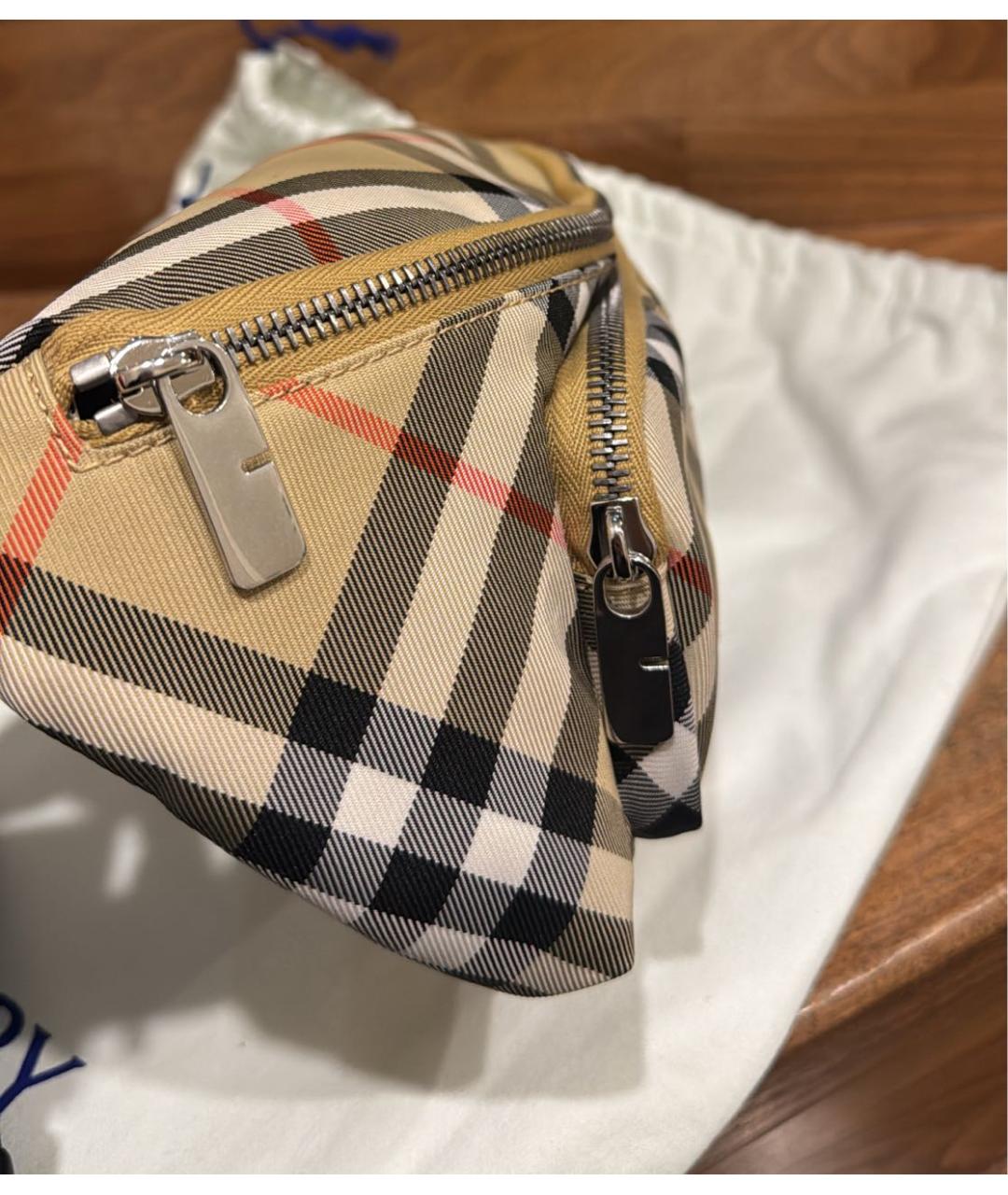 BURBERRY Бежевая поясная сумка, фото 4
