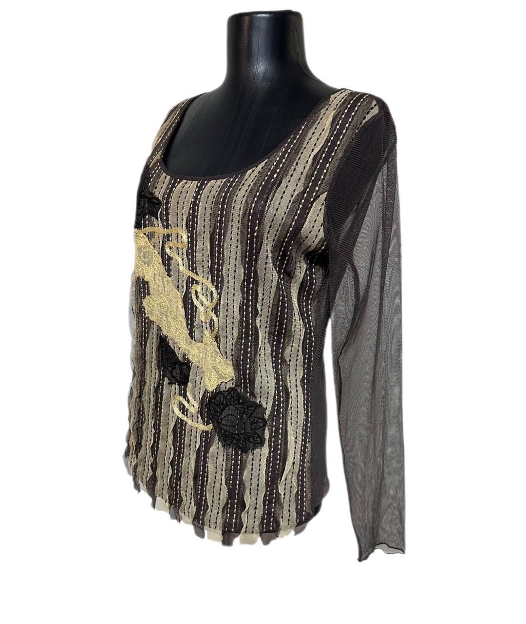 MARELLA Коричневая полиэстеровая блузы, фото 5