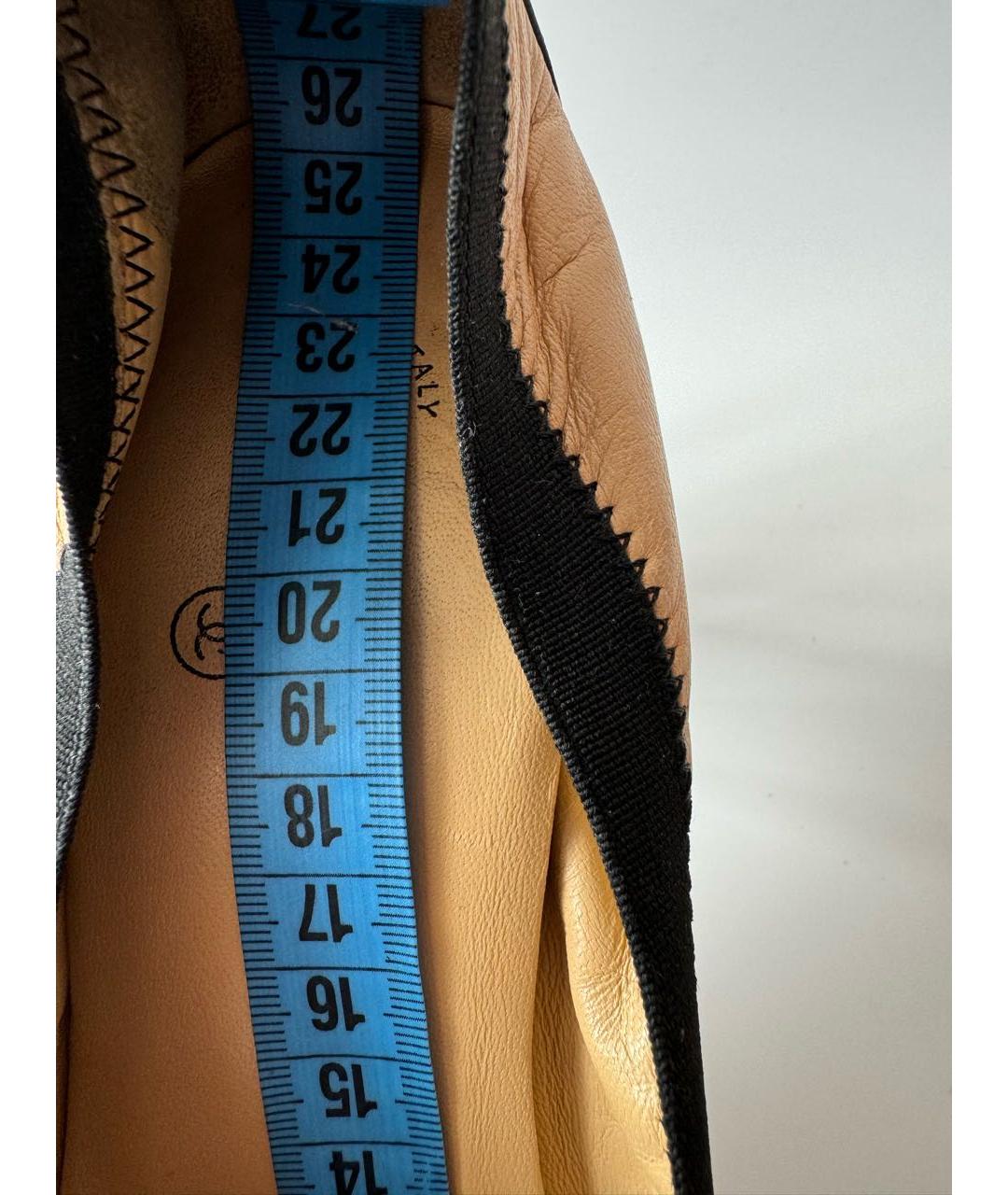 CHANEL Бежевые кожаные туфли, фото 8