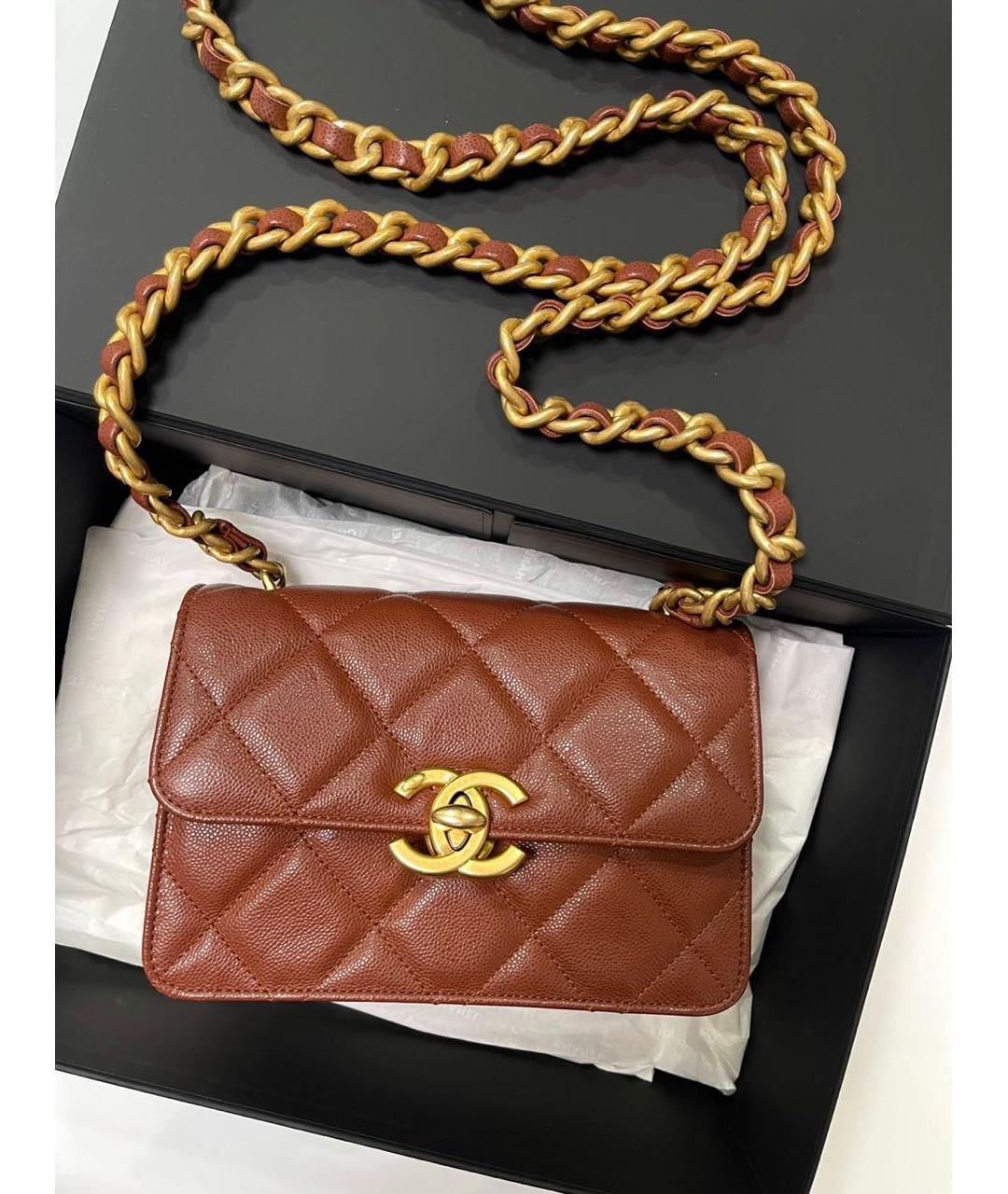 CHANEL Кожаная сумка через плечо, фото 7