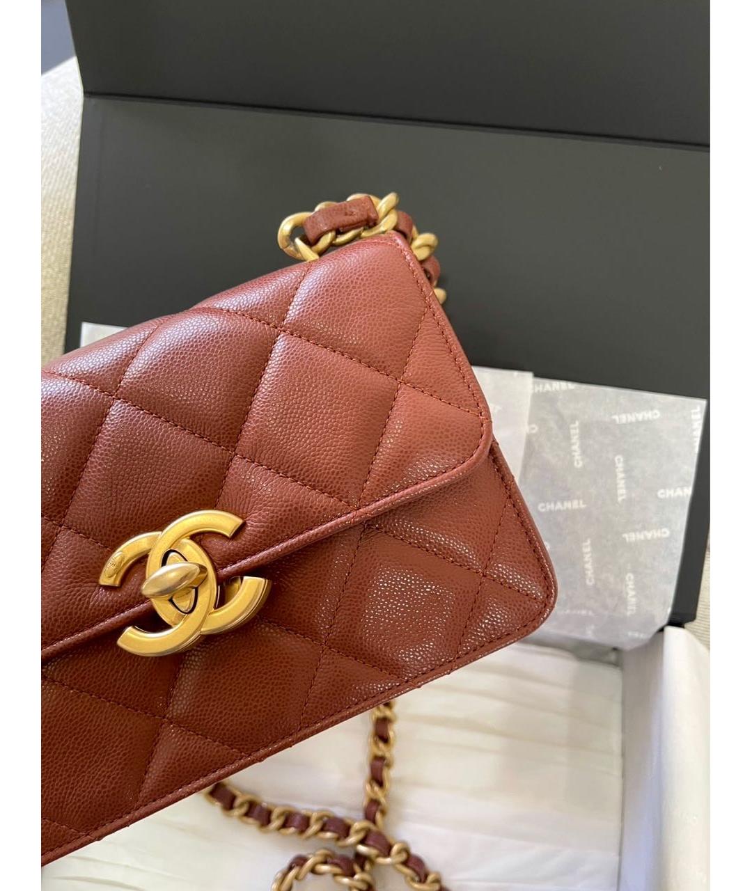 CHANEL Кожаная сумка через плечо, фото 6