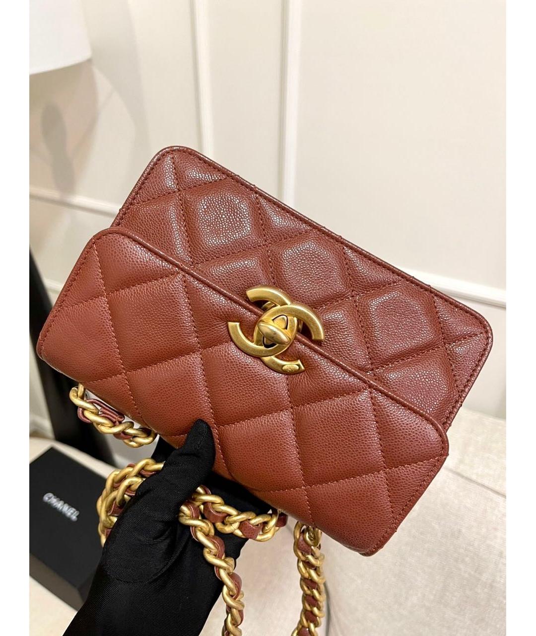 CHANEL Кожаная сумка через плечо, фото 5