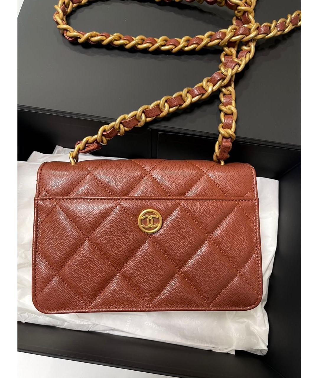 CHANEL Кожаная сумка через плечо, фото 3