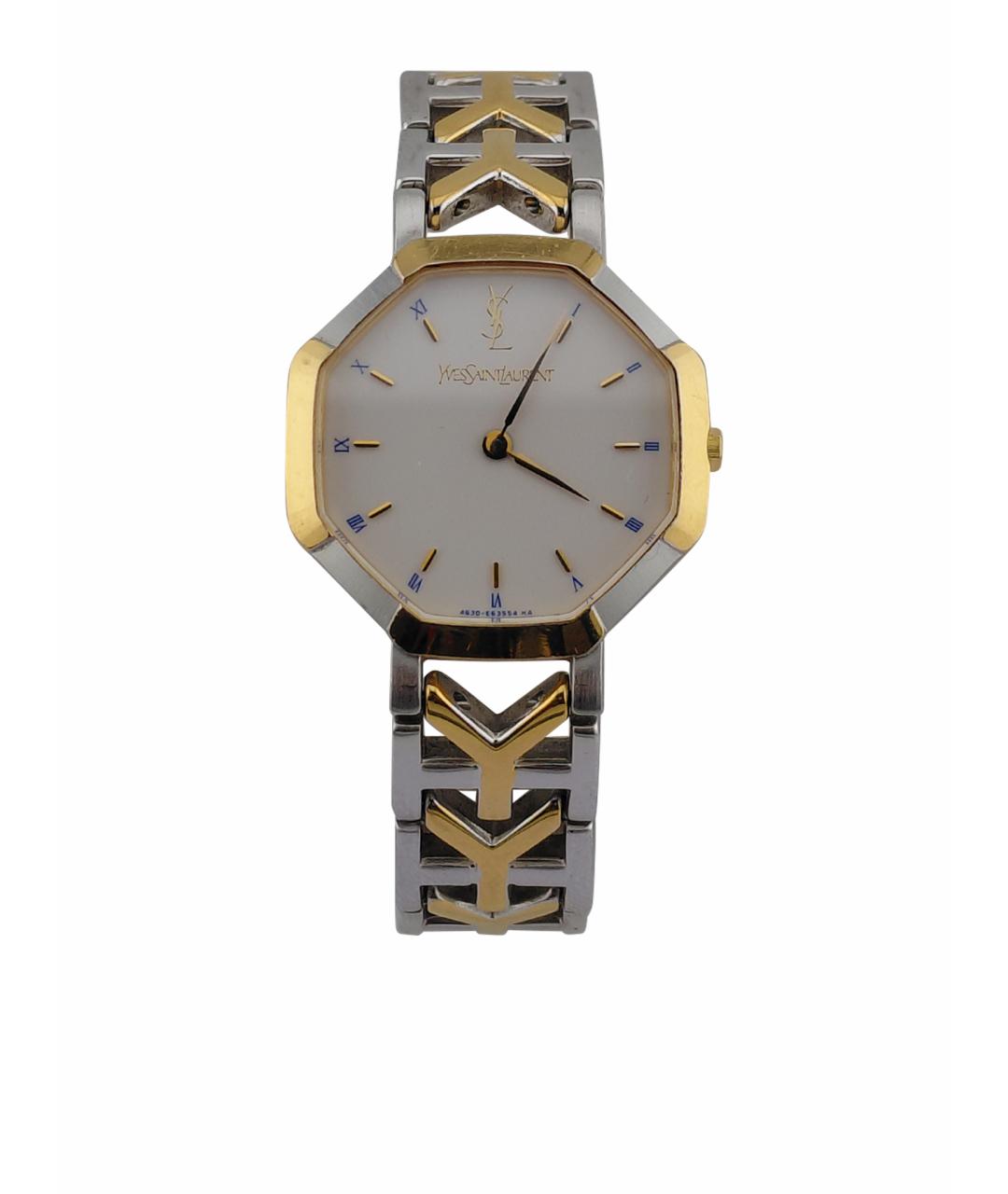 SAINT LAURENT Серебряные стальные часы, фото 1