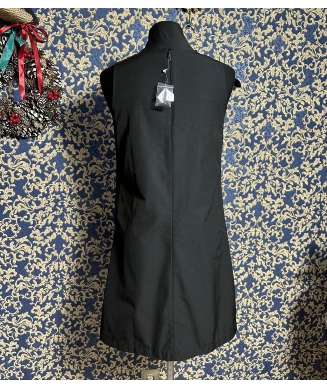 MAX MARA Черное хлопковое повседневное платье, фото 2