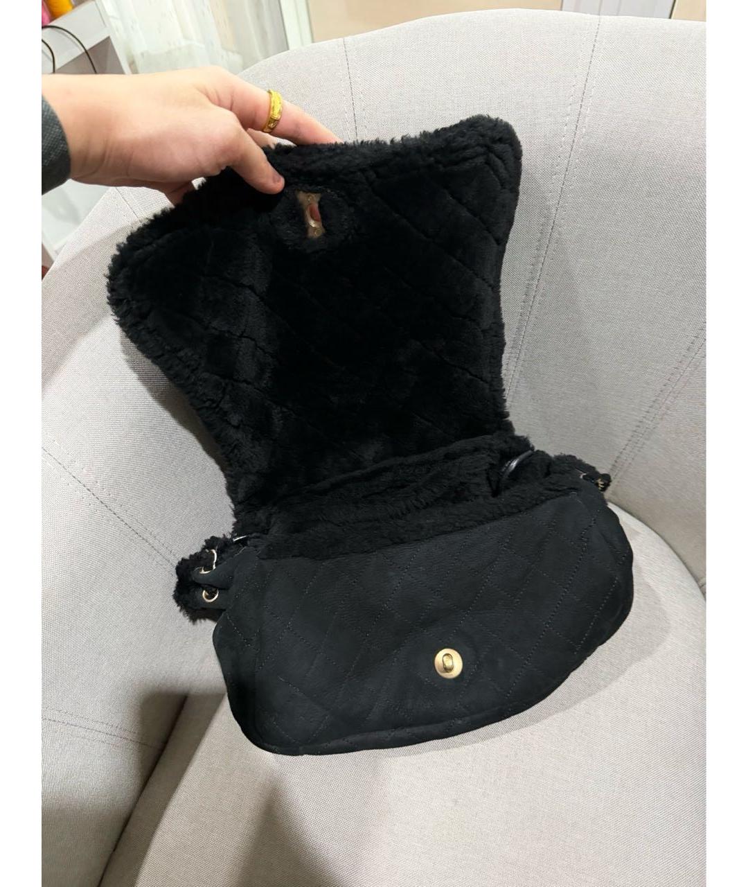 CHANEL Черная замшевая сумка через плечо, фото 4