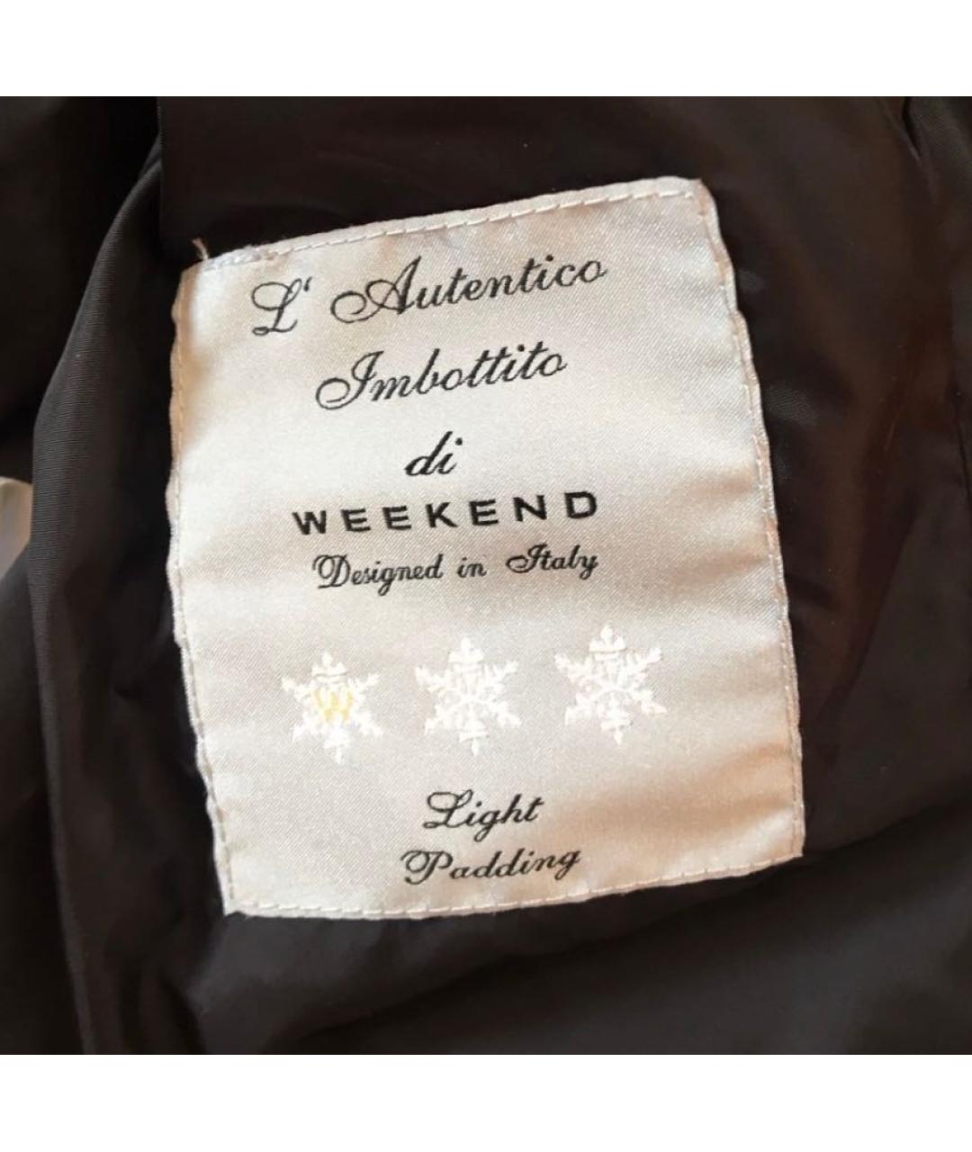 WEEKEND MAX MARA Черная полиэстеровая куртка, фото 3