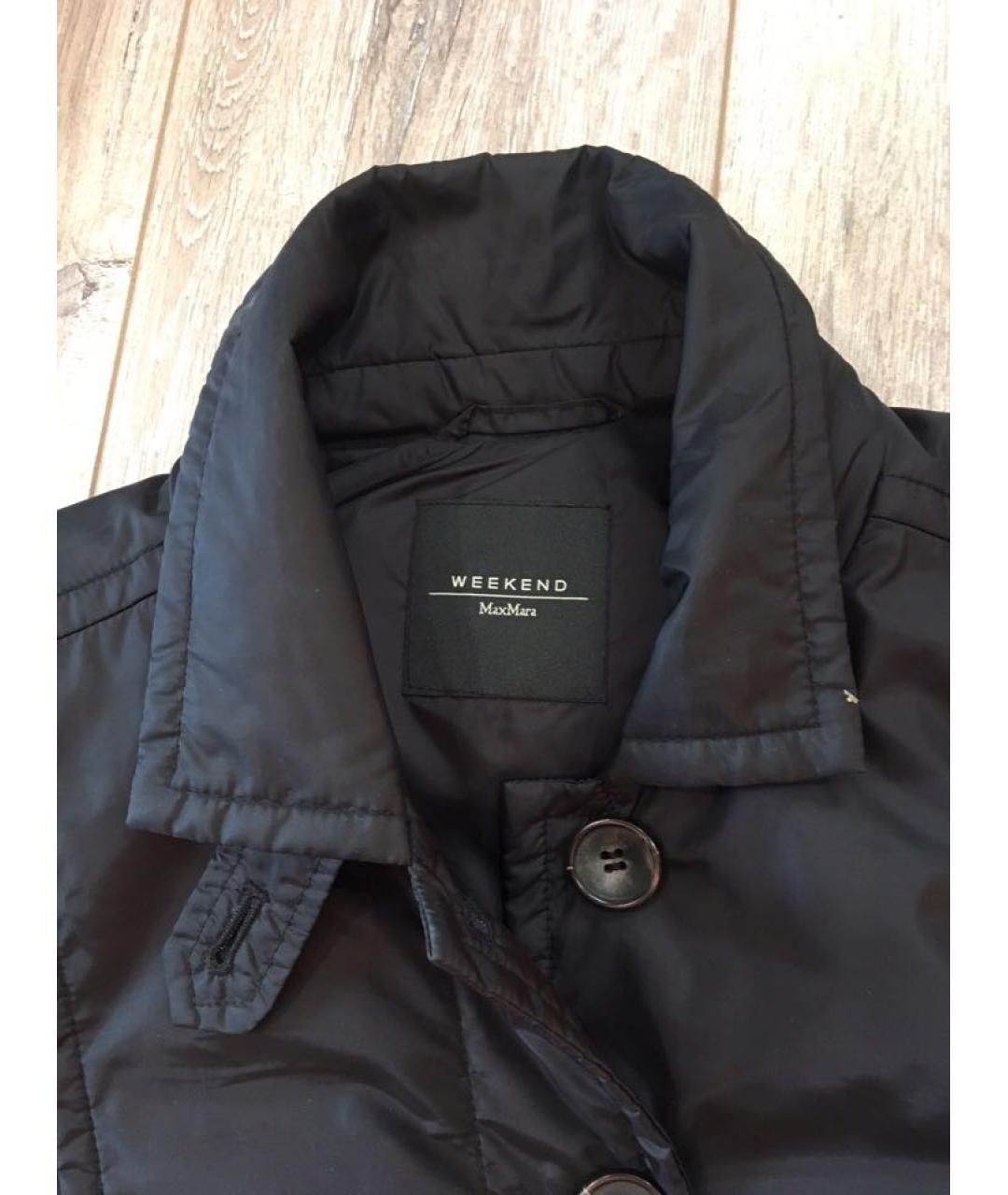 WEEKEND MAX MARA Черная полиэстеровая куртка, фото 2