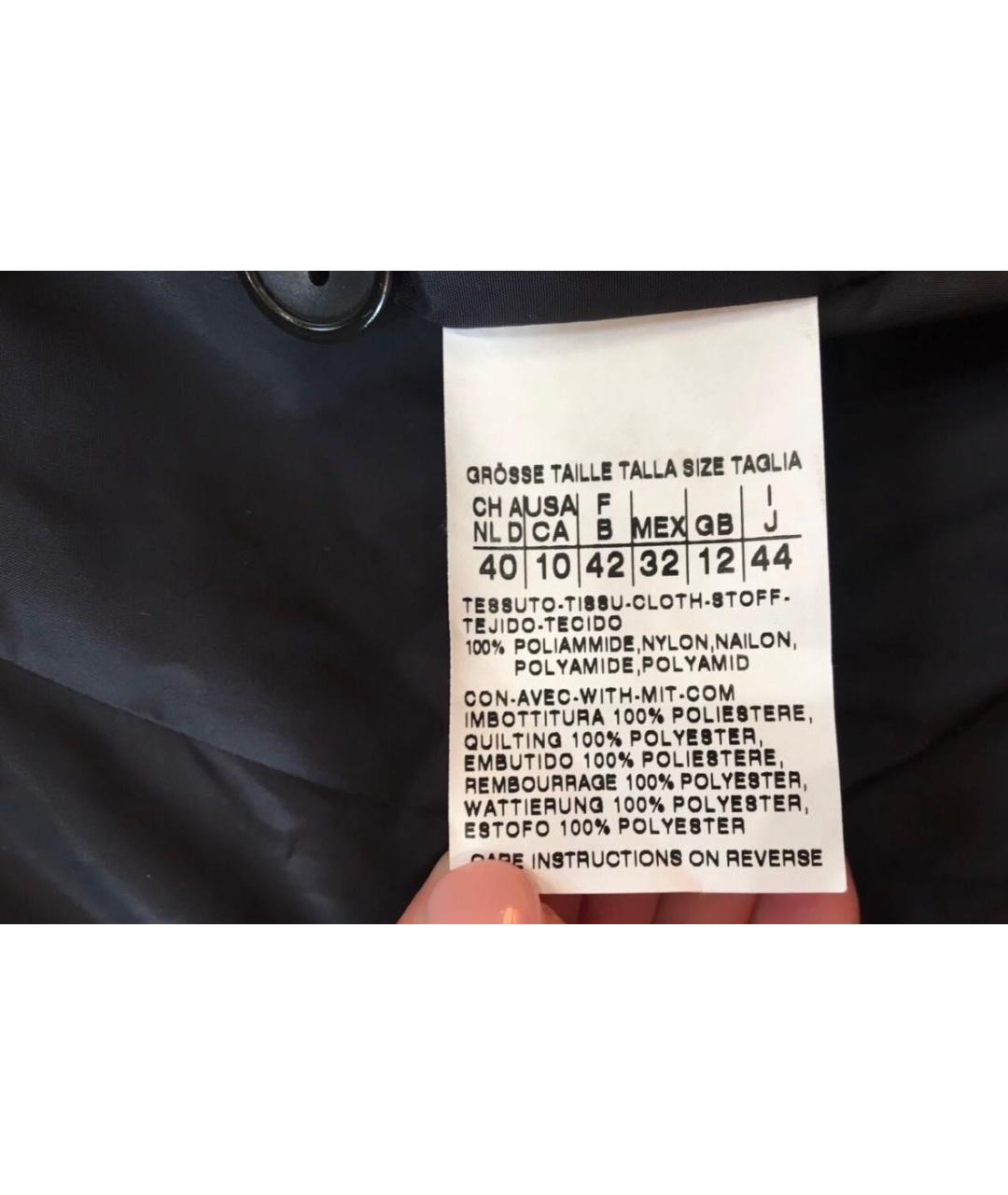 WEEKEND MAX MARA Черная полиэстеровая куртка, фото 6