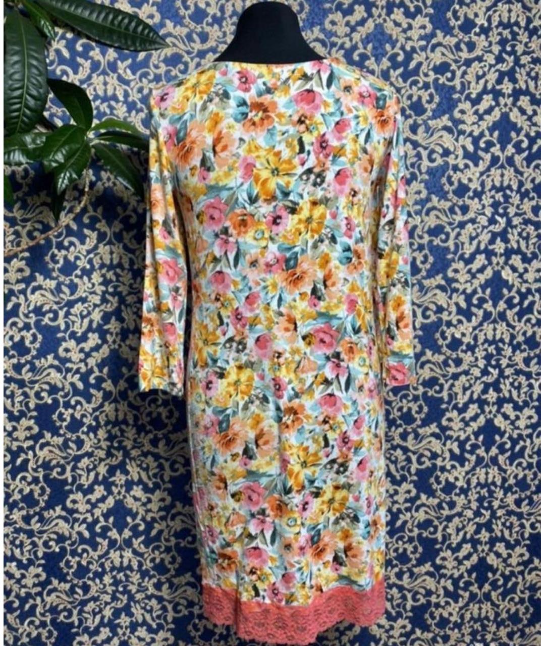 WEEKEND MAX MARA Оранжевое вискозное повседневное платье, фото 2