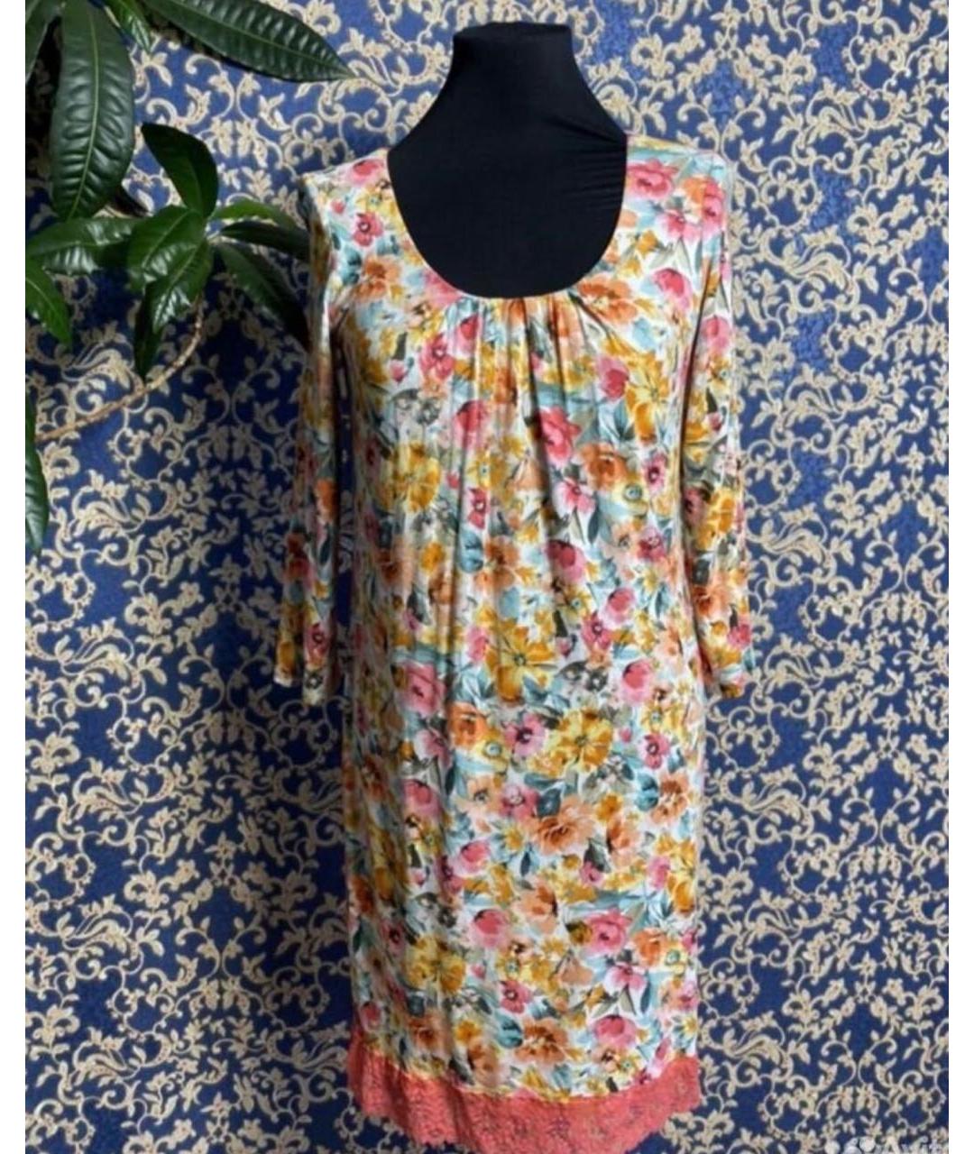 WEEKEND MAX MARA Оранжевое вискозное повседневное платье, фото 7