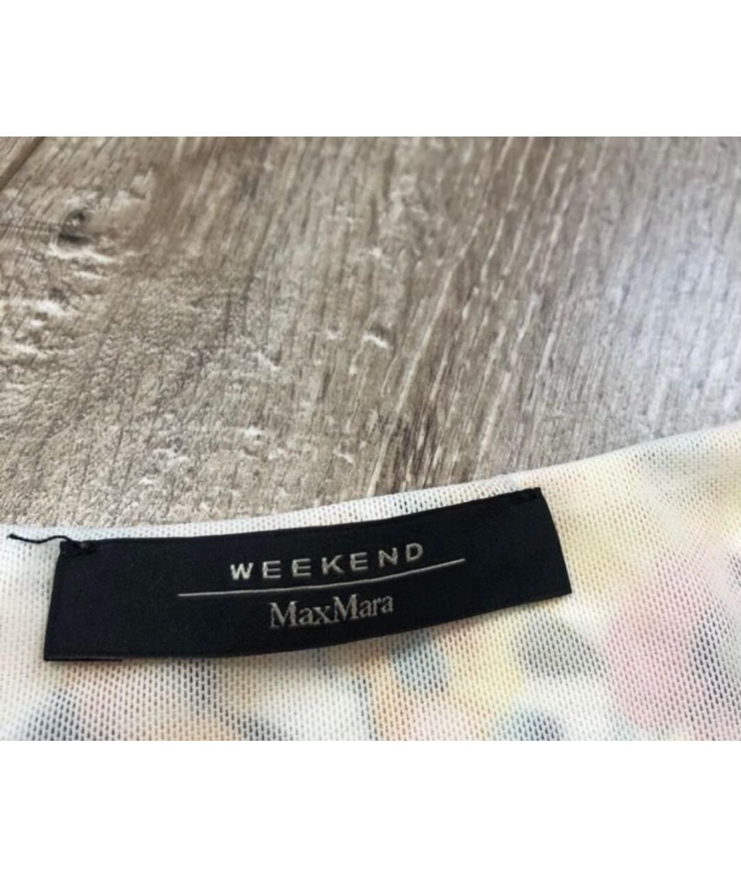 WEEKEND MAX MARA Оранжевое вискозное повседневное платье, фото 5