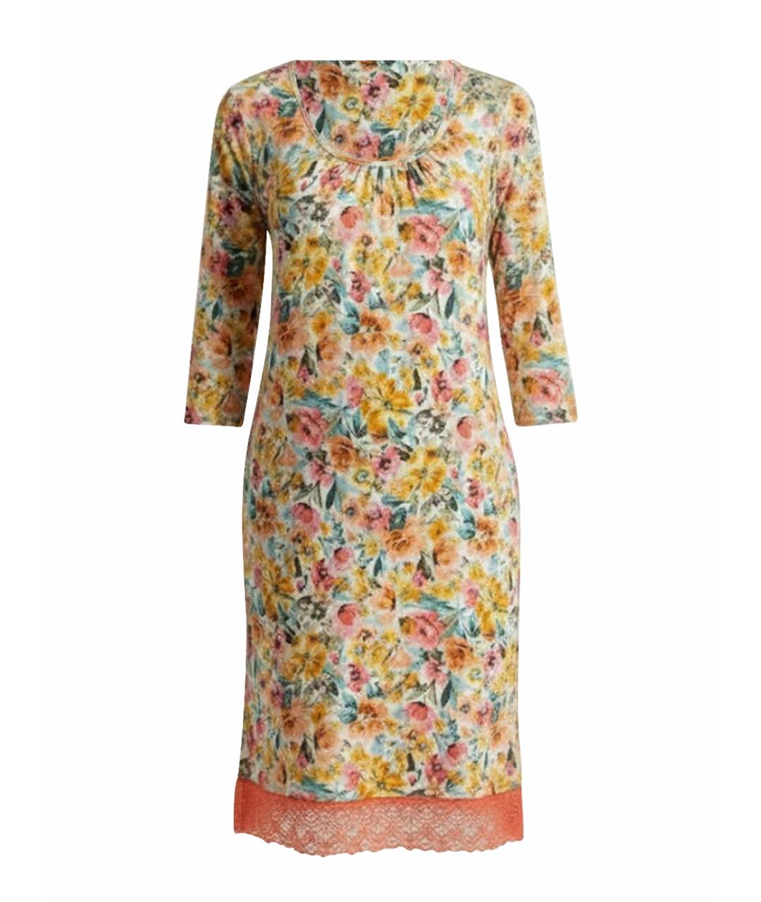 WEEKEND MAX MARA Оранжевое вискозное повседневное платье, фото 1