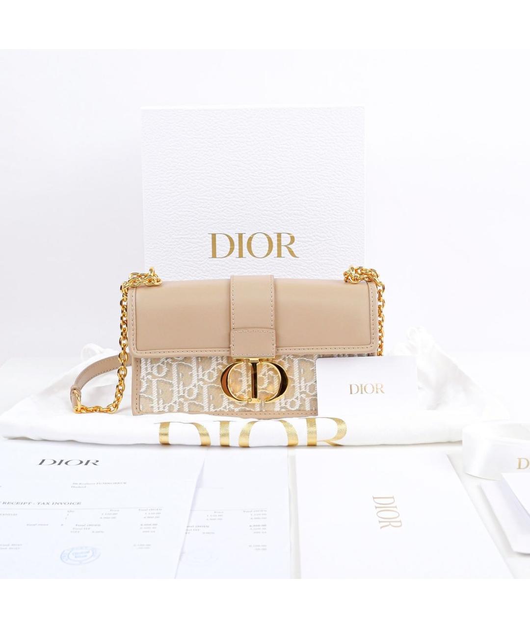 CHRISTIAN DIOR Бежевая сумка через плечо, фото 2