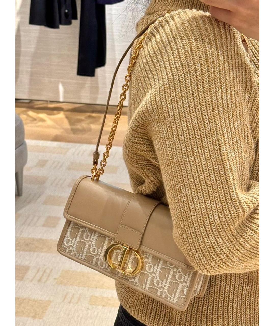 CHRISTIAN DIOR Бежевая сумка через плечо, фото 5