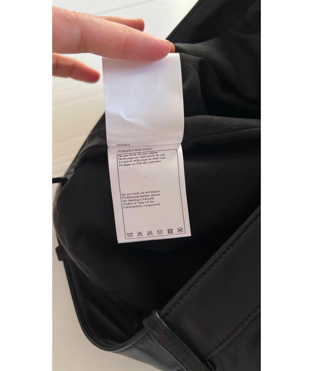 CHANEL Черные кожаные бриджи, фото 4