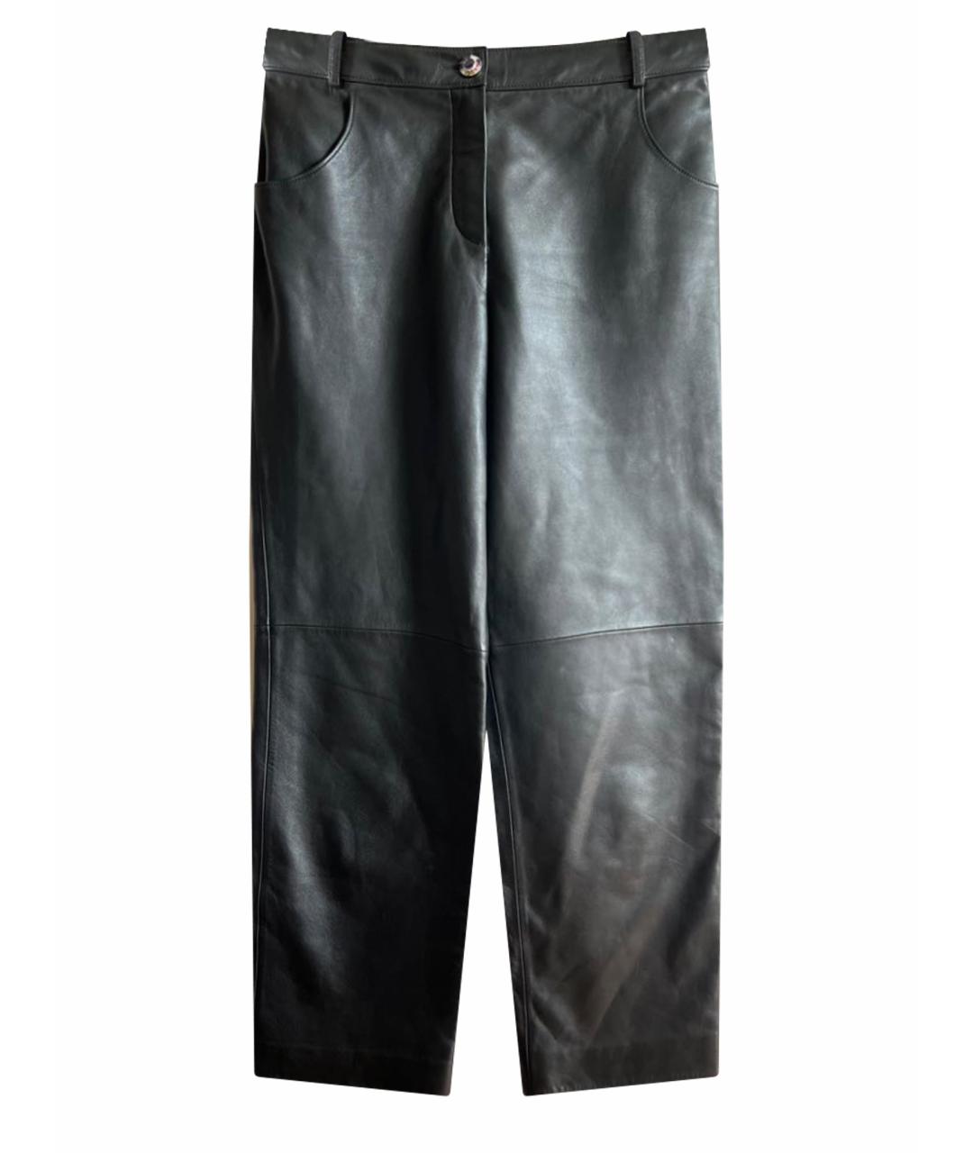 CHANEL Черные кожаные бриджи, фото 1