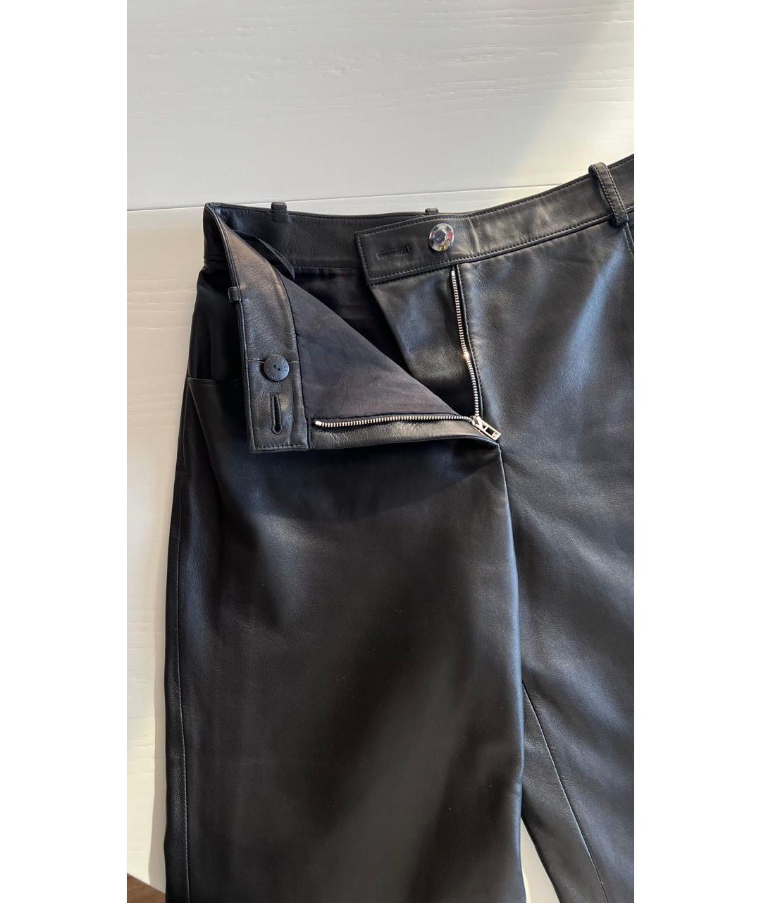 CHANEL Черные кожаные бриджи, фото 6