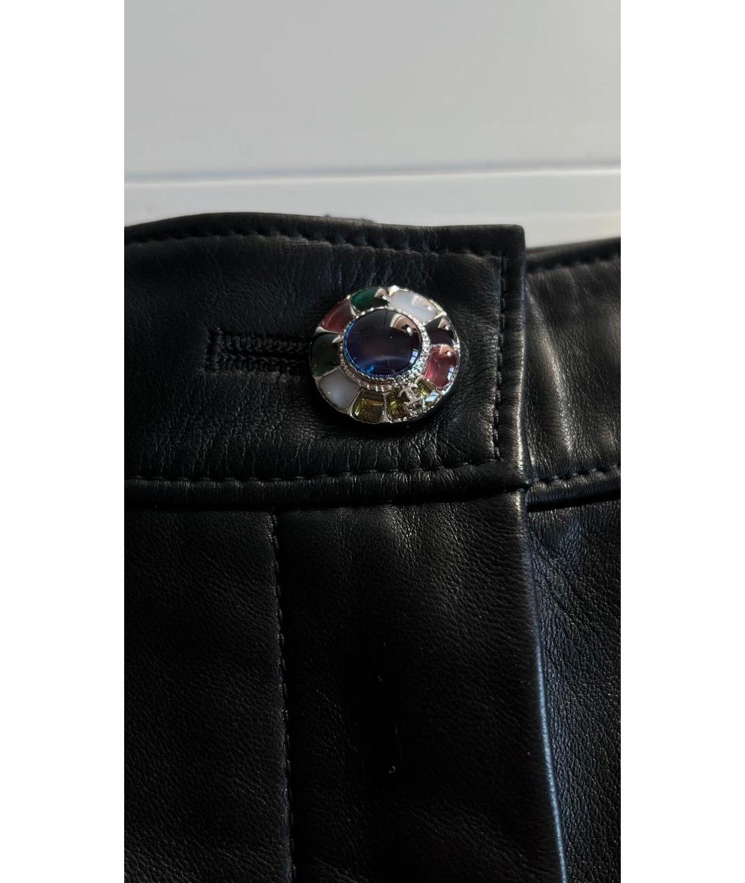 CHANEL Черные кожаные бриджи, фото 7