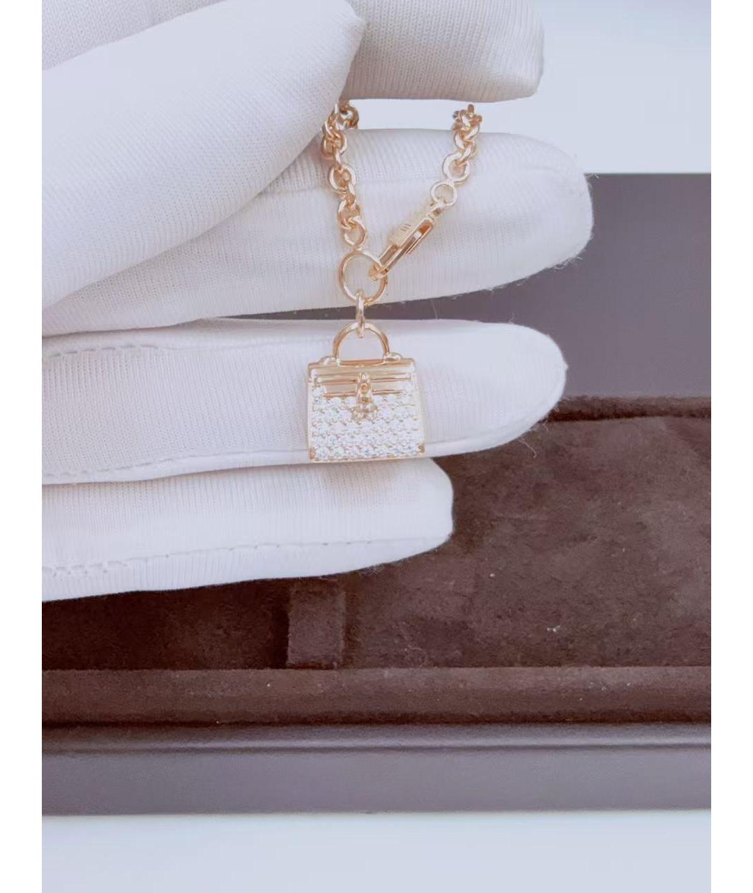 HERMES Золотой браслет из розового золота, фото 5