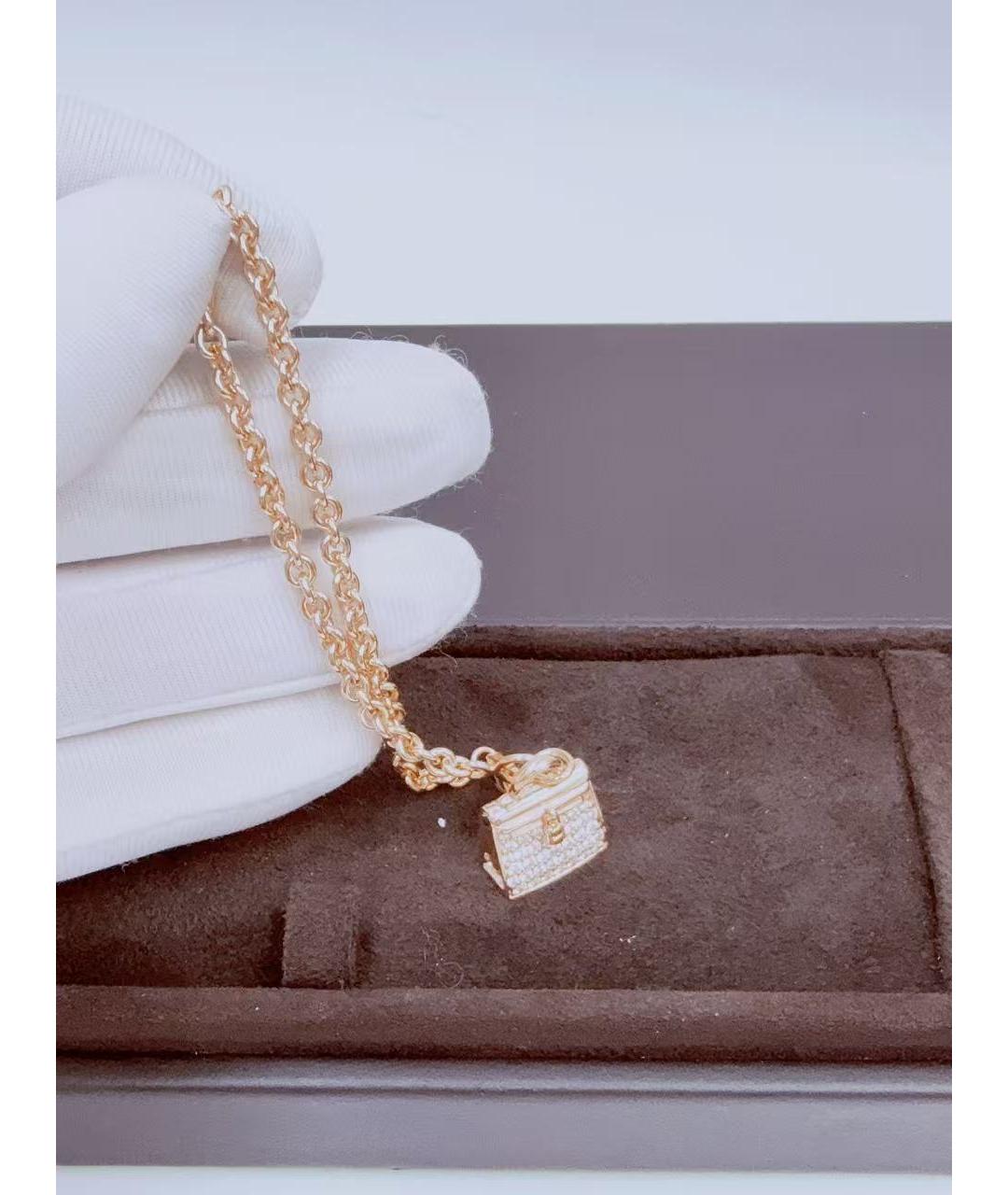 HERMES Золотой браслет из розового золота, фото 6