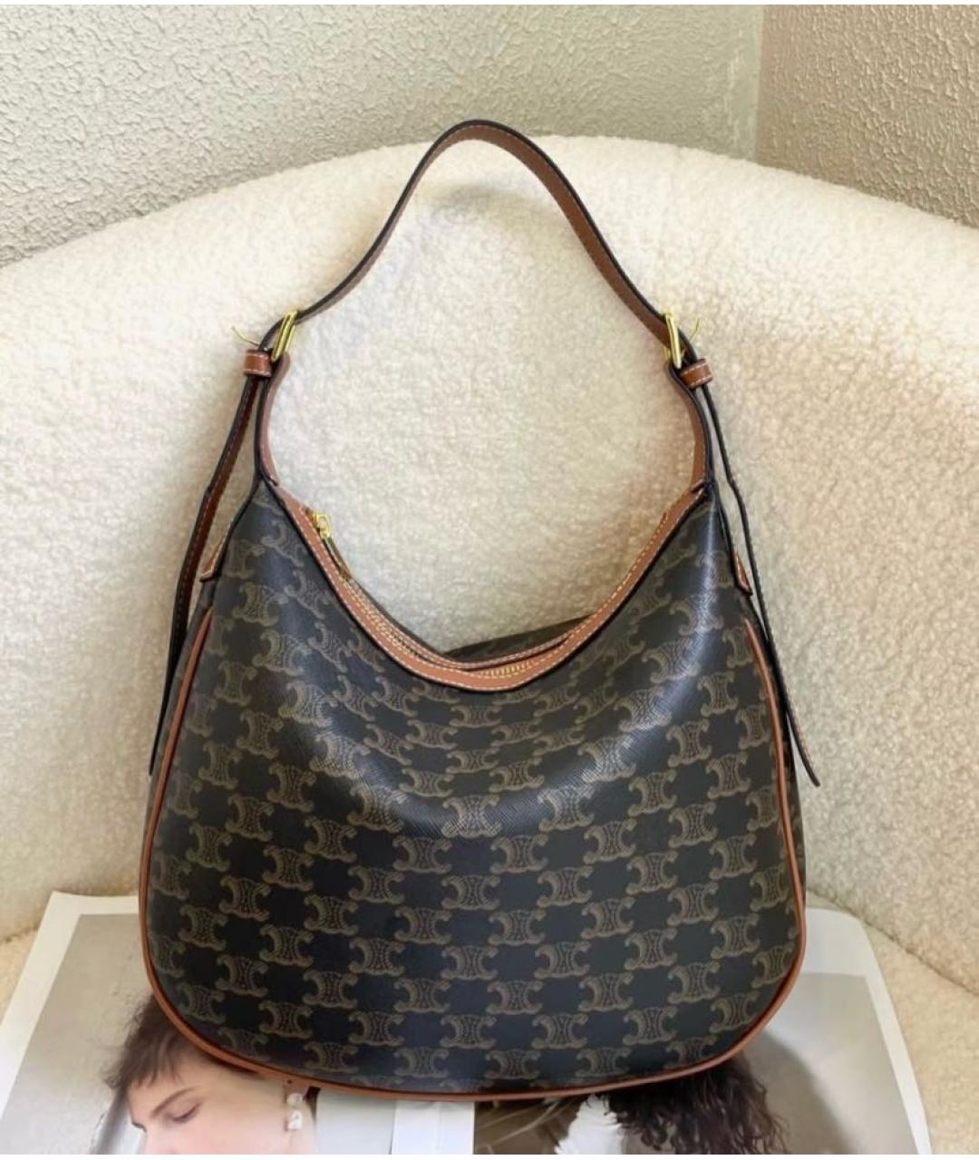 CELINE Коричневая сумка через плечо, фото 2