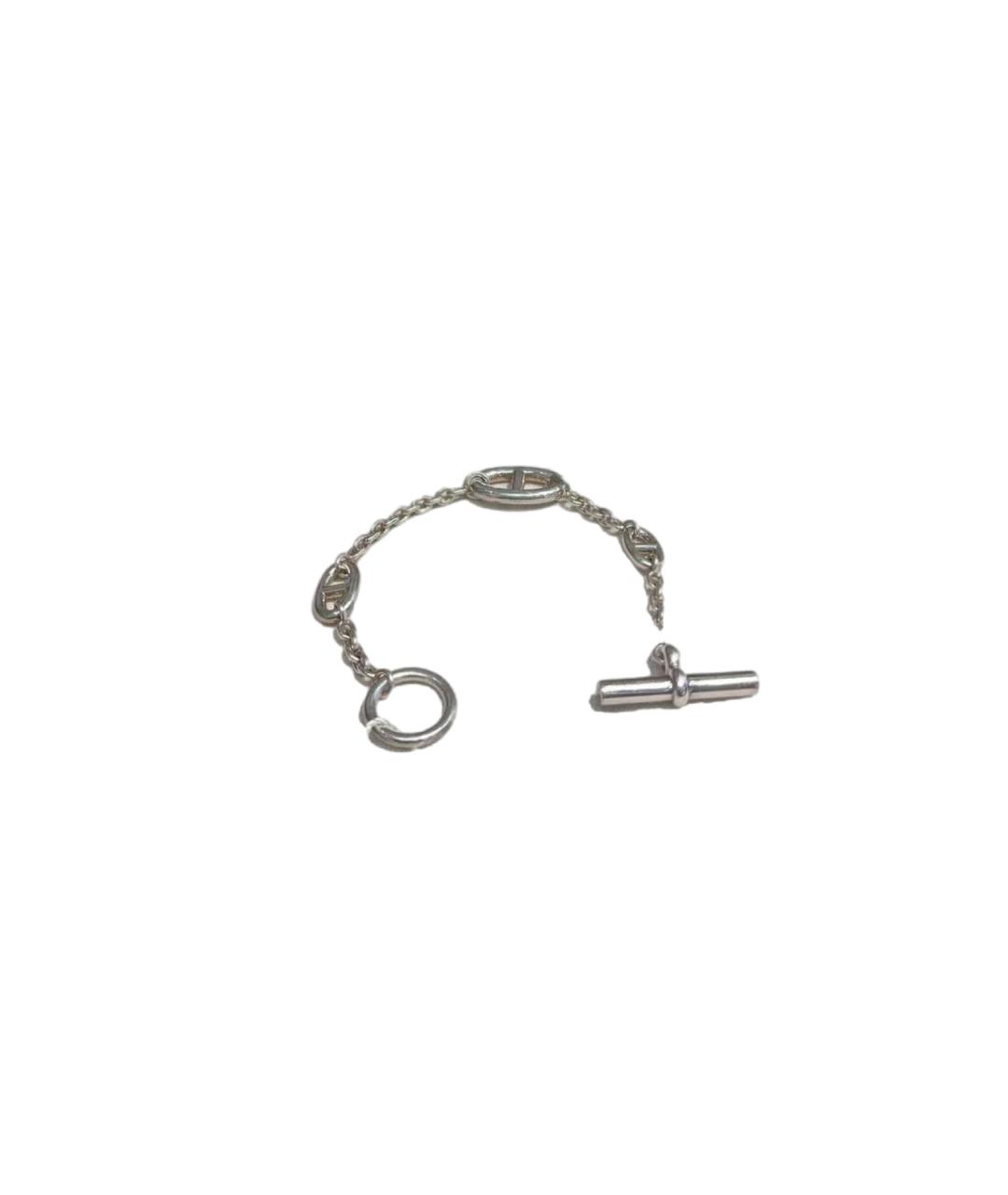 HERMES Серебрянный серебряный браслет, фото 2