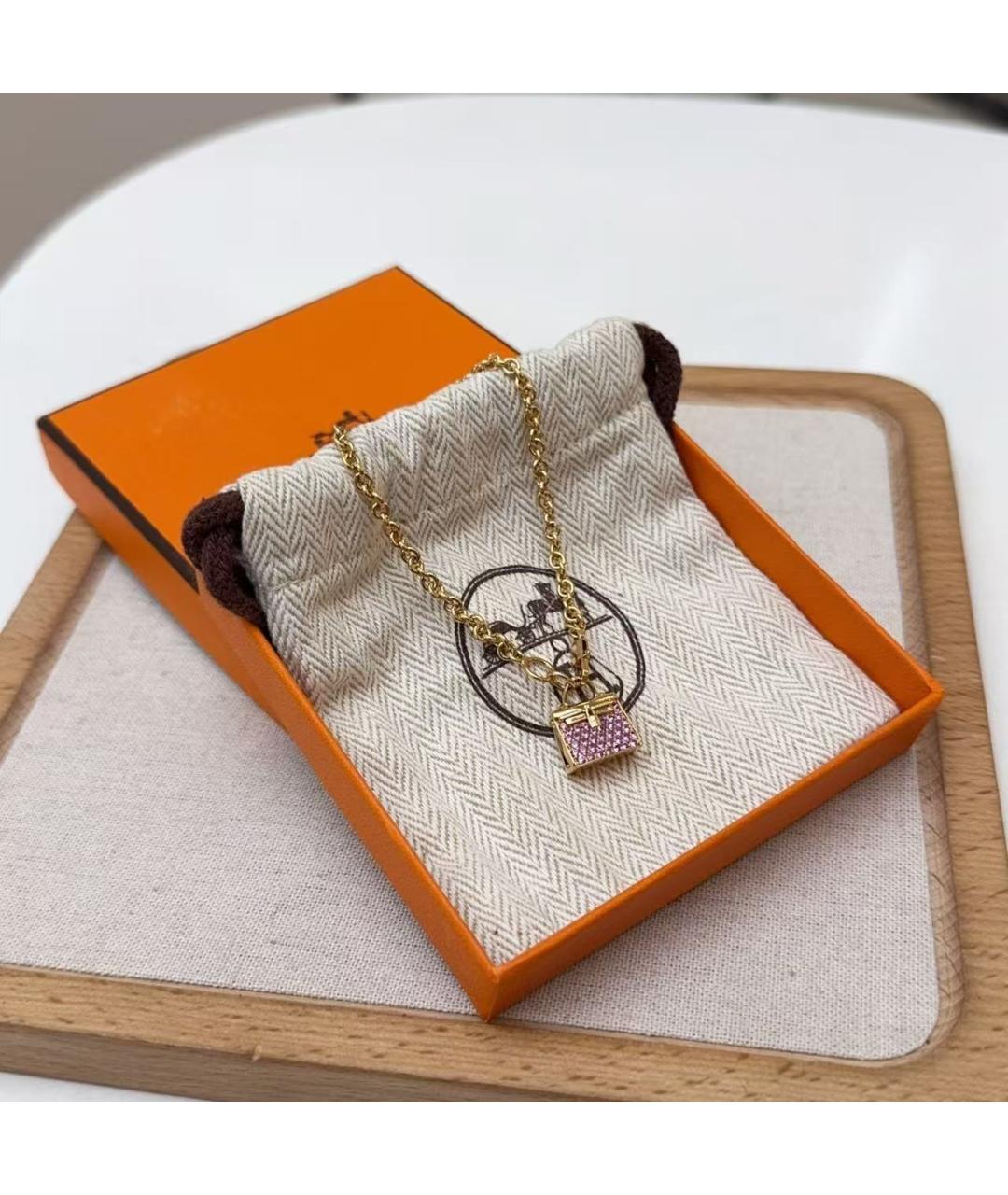 HERMES Золотой браслет из розового золота, фото 2