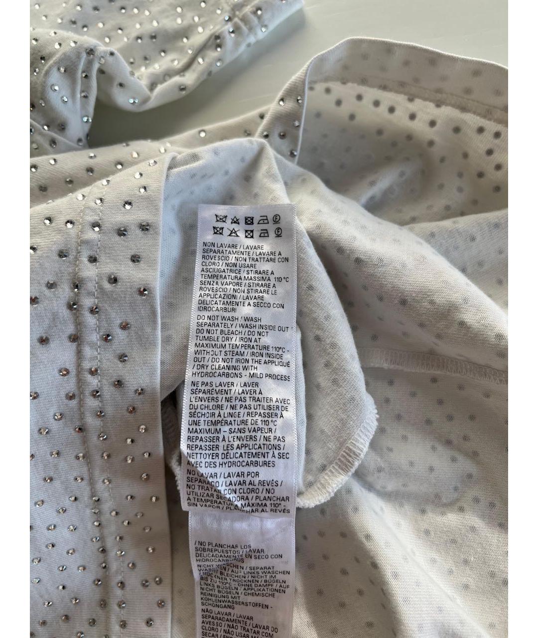 BALENCIAGA Белая футболка, фото 4