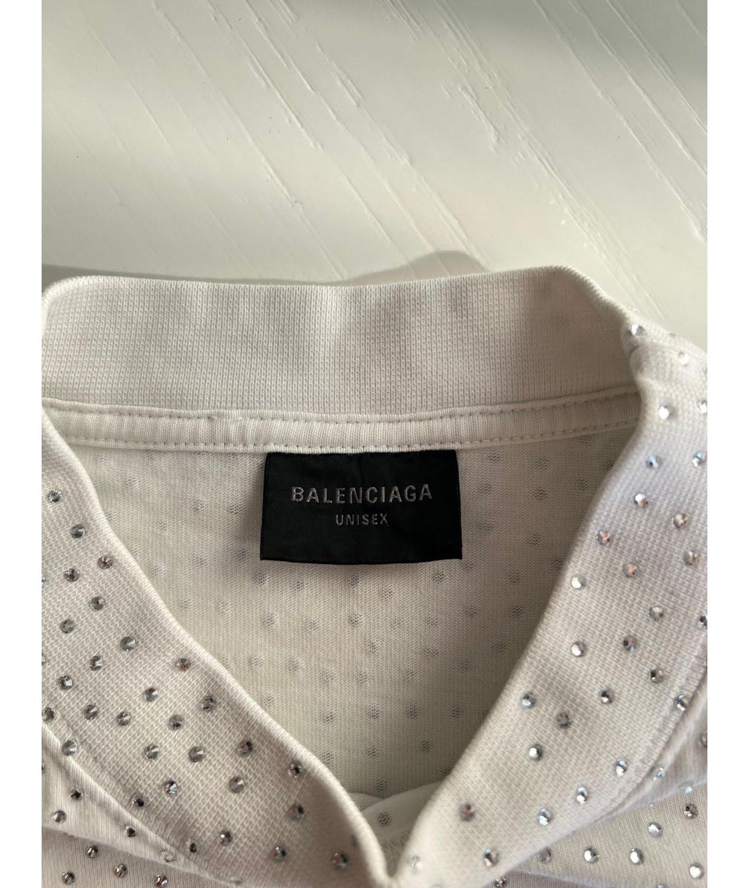 BALENCIAGA Белая футболка, фото 2