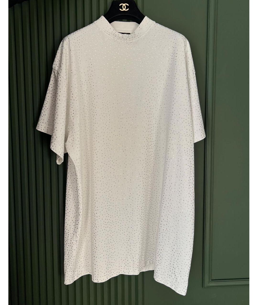 BALENCIAGA Белая футболка, фото 9