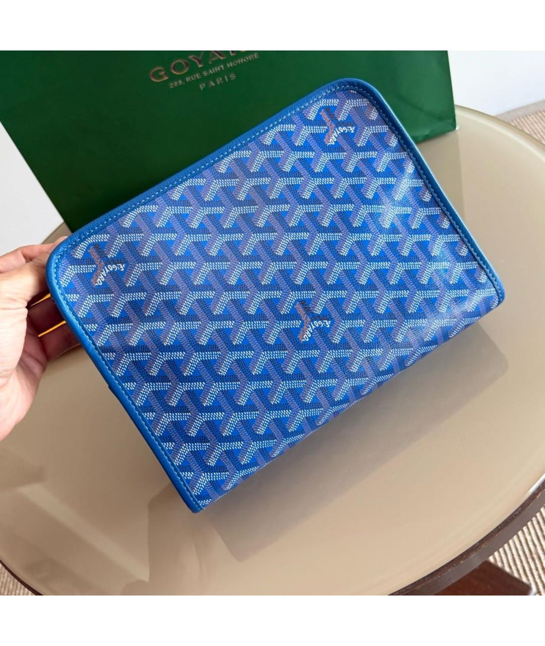 GOYARD Синяя папка для документов, фото 4