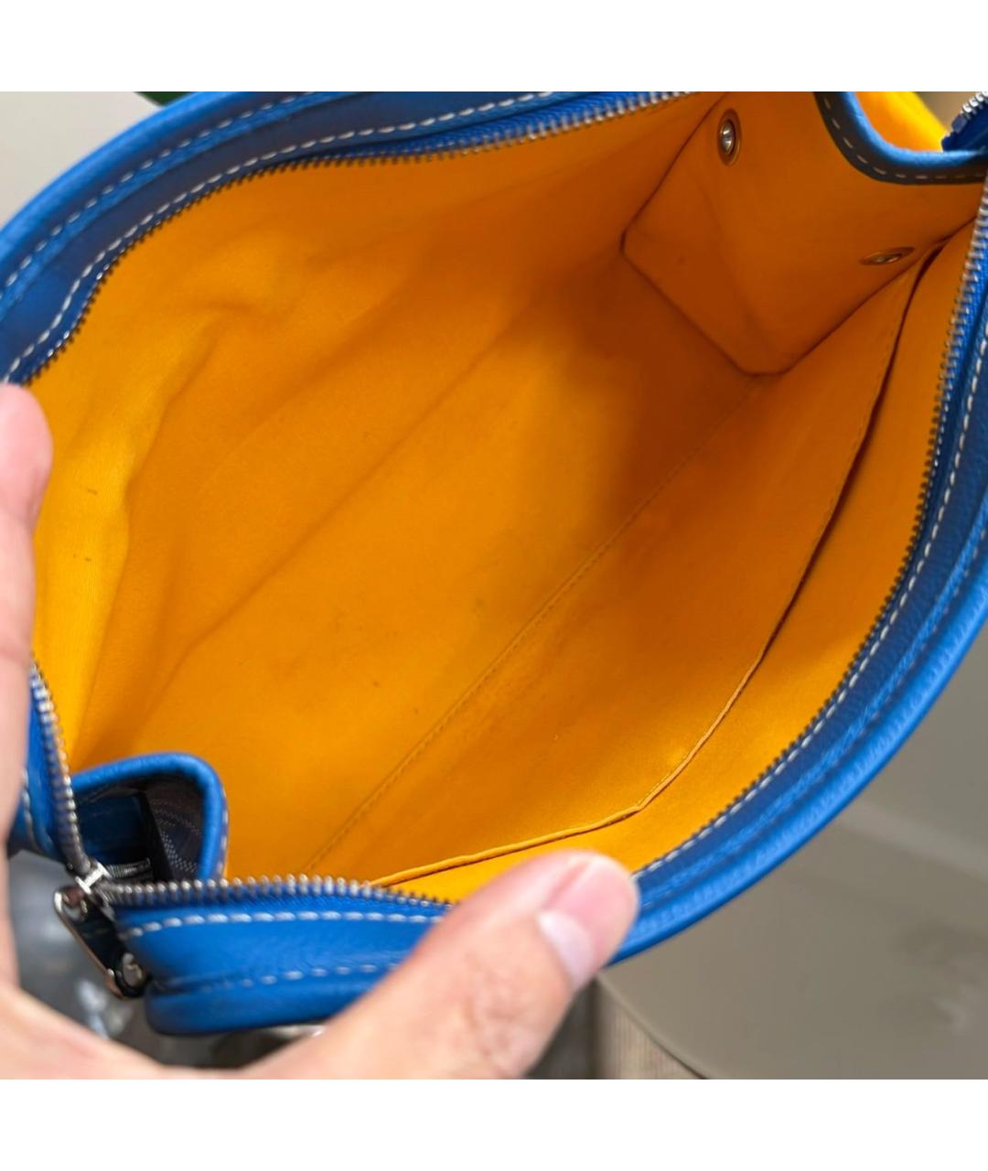 GOYARD Синяя папка для документов, фото 5