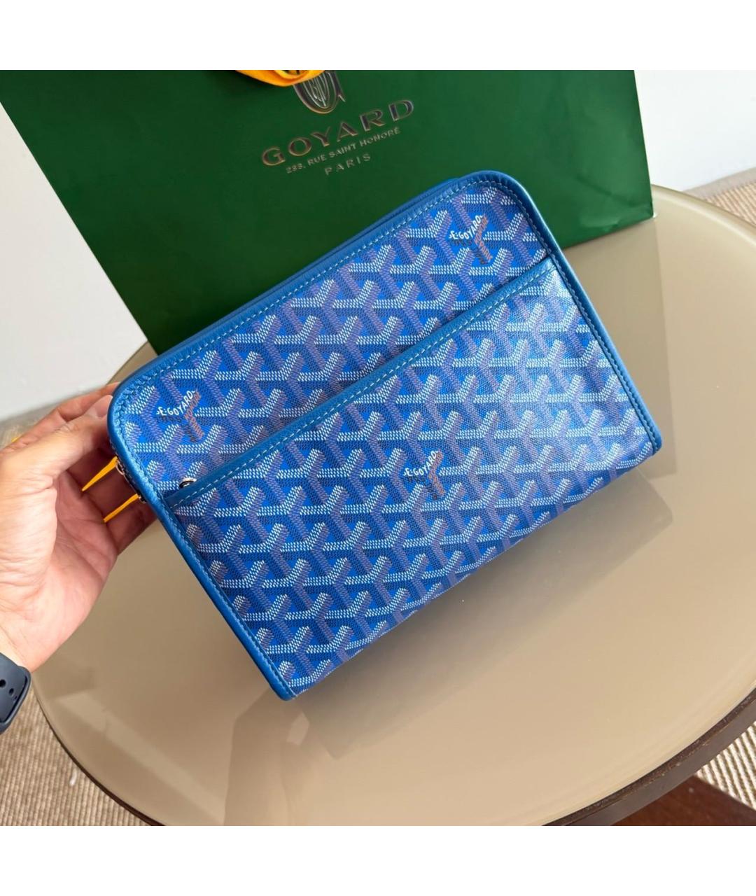 GOYARD Синяя папка для документов, фото 3