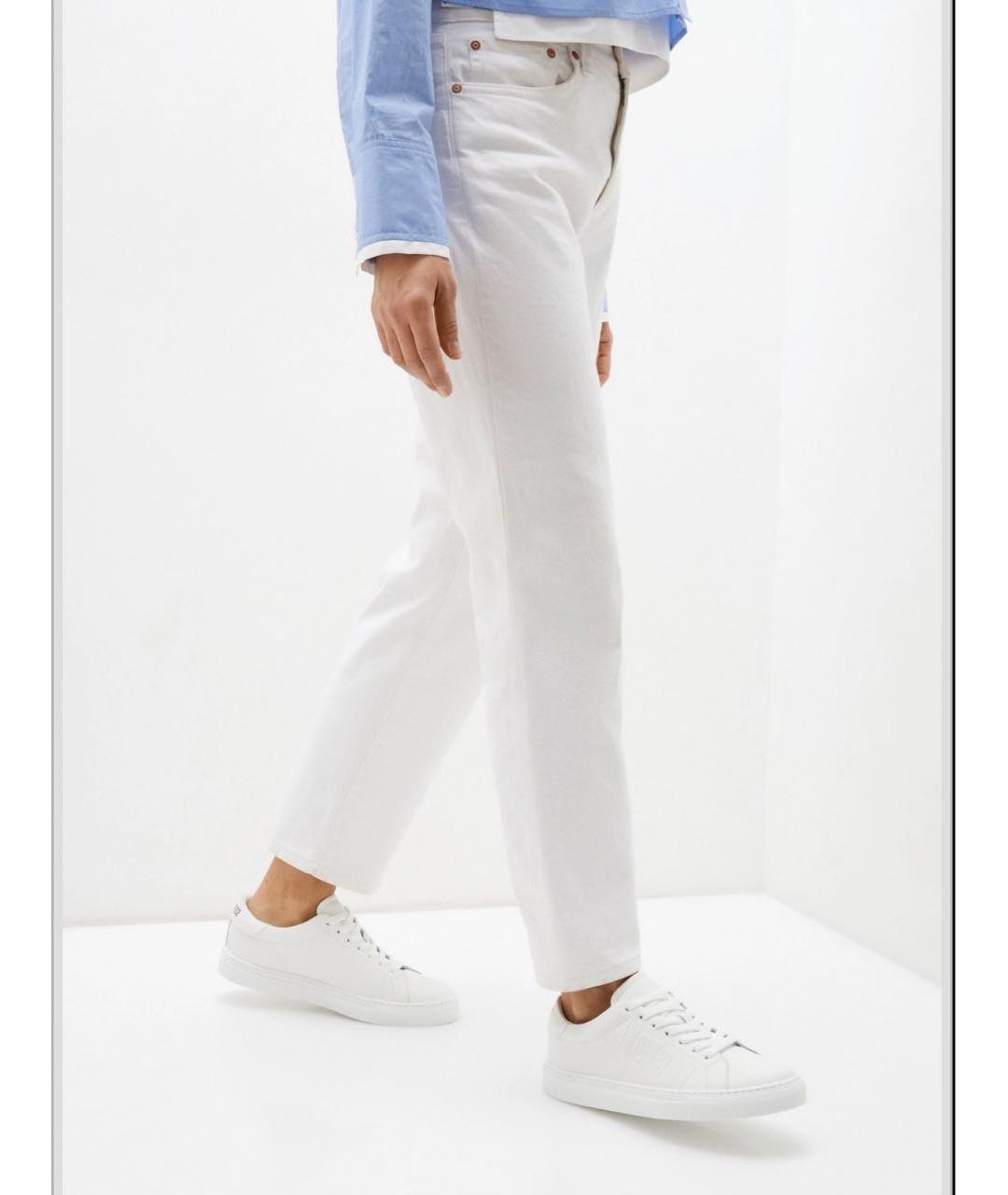 DSQUARED2 Белые кожаные кеды, фото 8