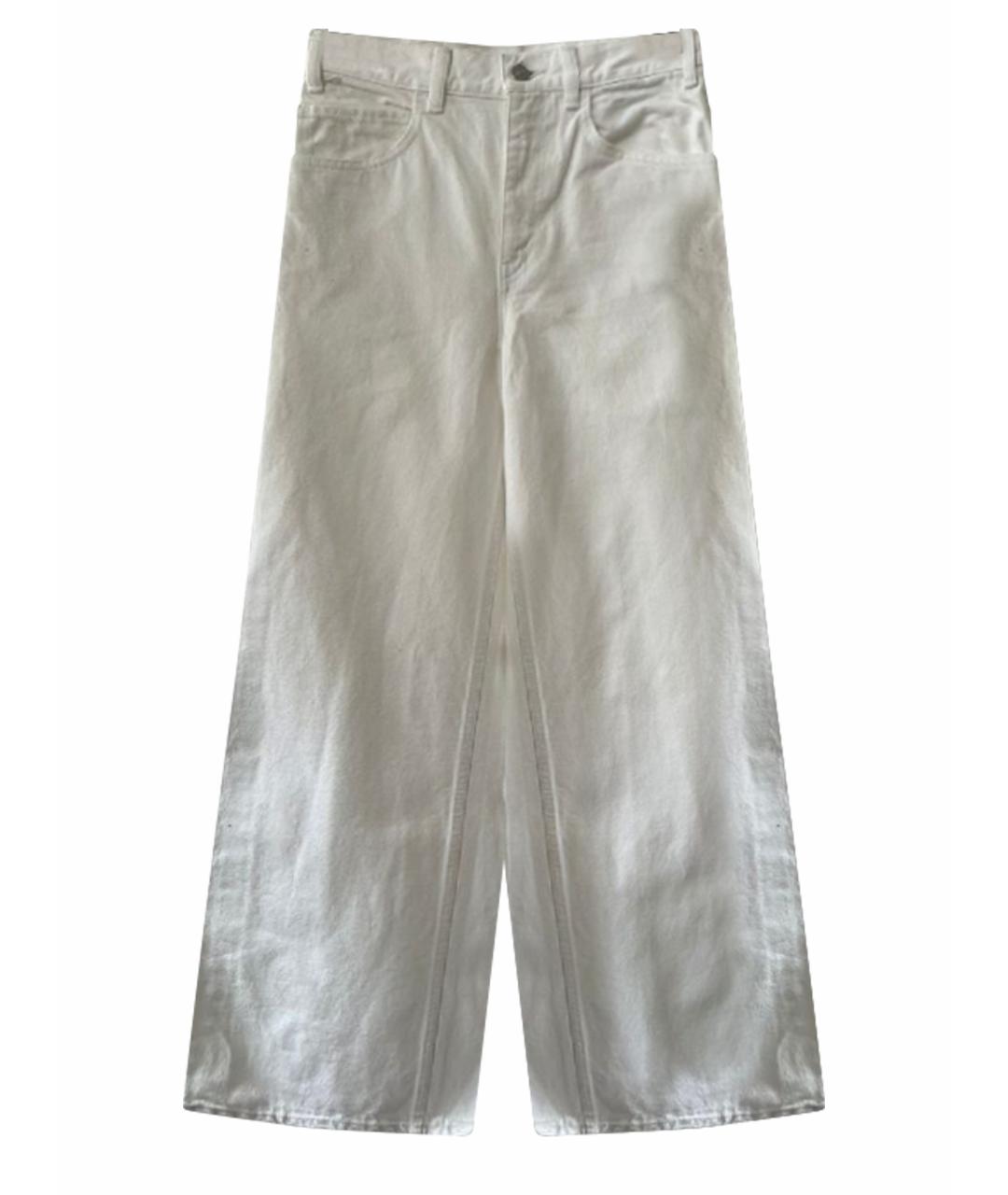 CELINE Белые прямые джинсы, фото 1