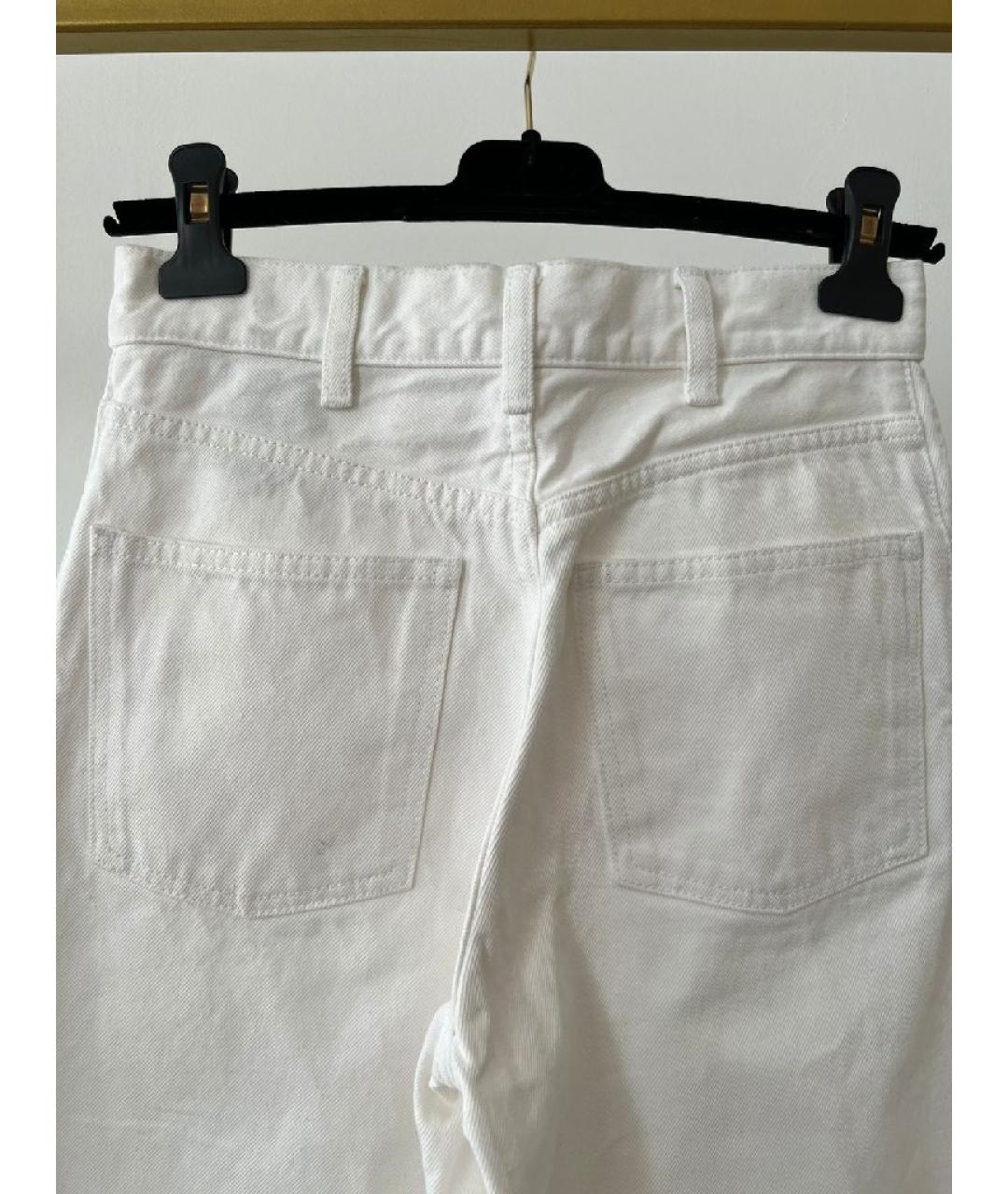 CELINE Белые прямые джинсы, фото 3