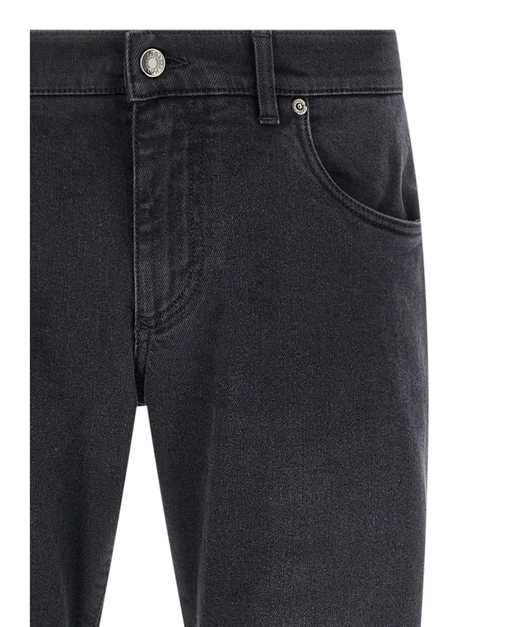 DOLCE&GABBANA Черные хлопковые джинсы, фото 3
