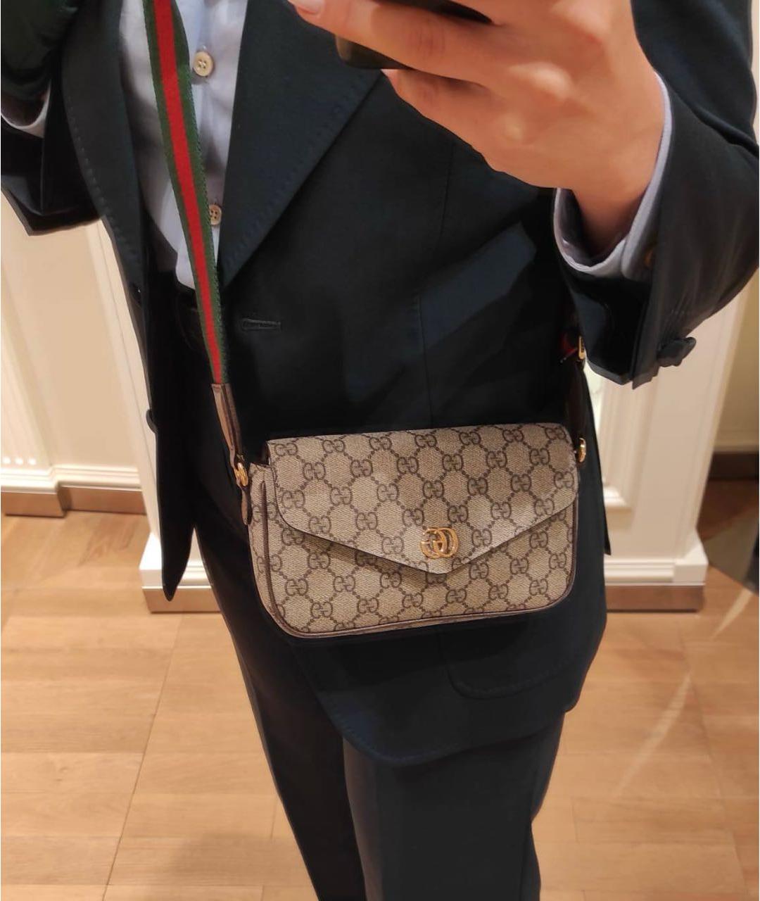 GUCCI Бежевая сумка через плечо, фото 8