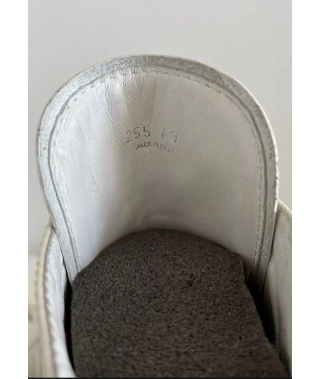 PRADA Белые кожаные ботинки, фото 3