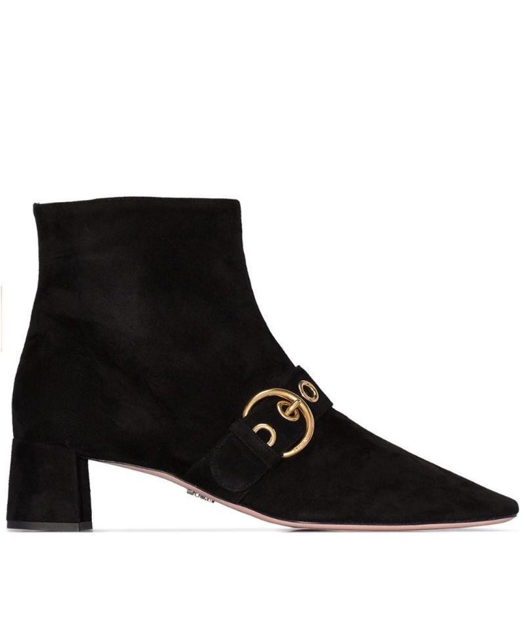 PRADA Черные замшевые ботильоны, фото 3