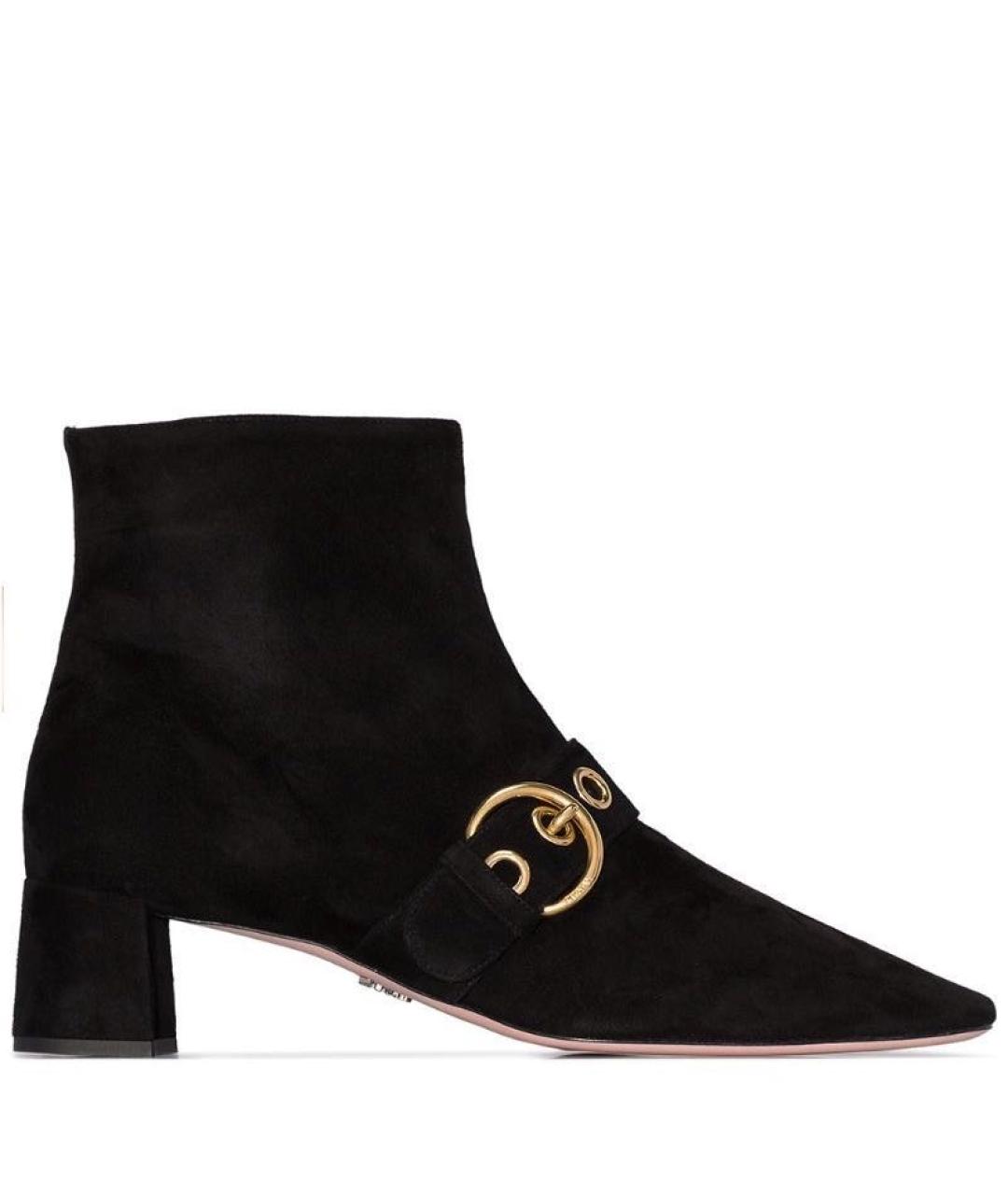 PRADA Черные замшевые ботильоны, фото 2